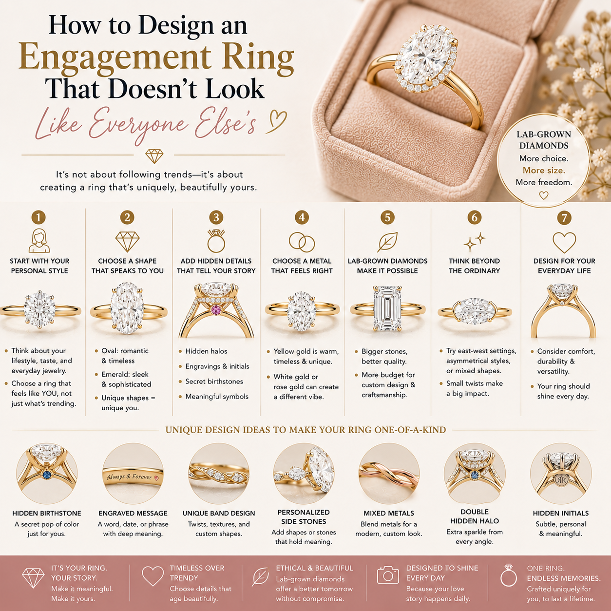 How to Design an Engagement Ring That Doesn’t Look Like Everyone Else’s