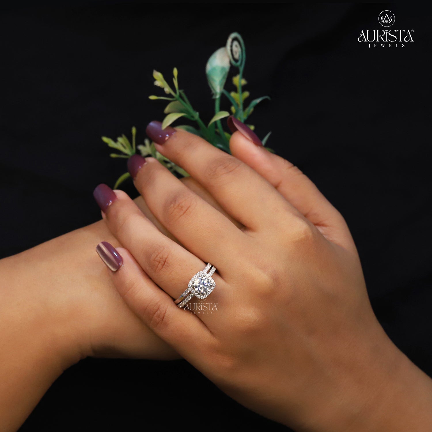 The Diamond of Forever – Custom Round White Diamond Ring With Band