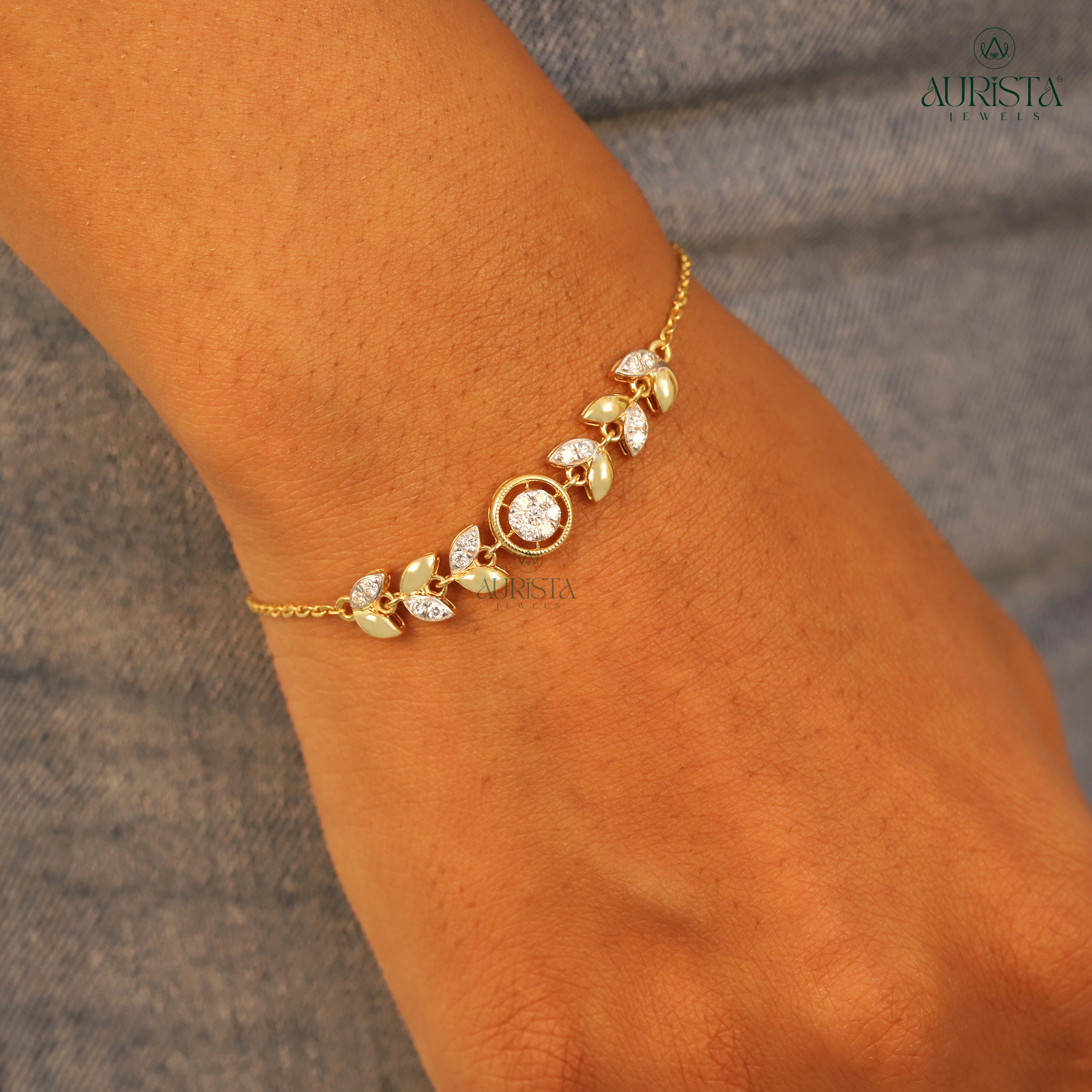 Forever Linked – Yellow Gold Diamond Link Bracelet