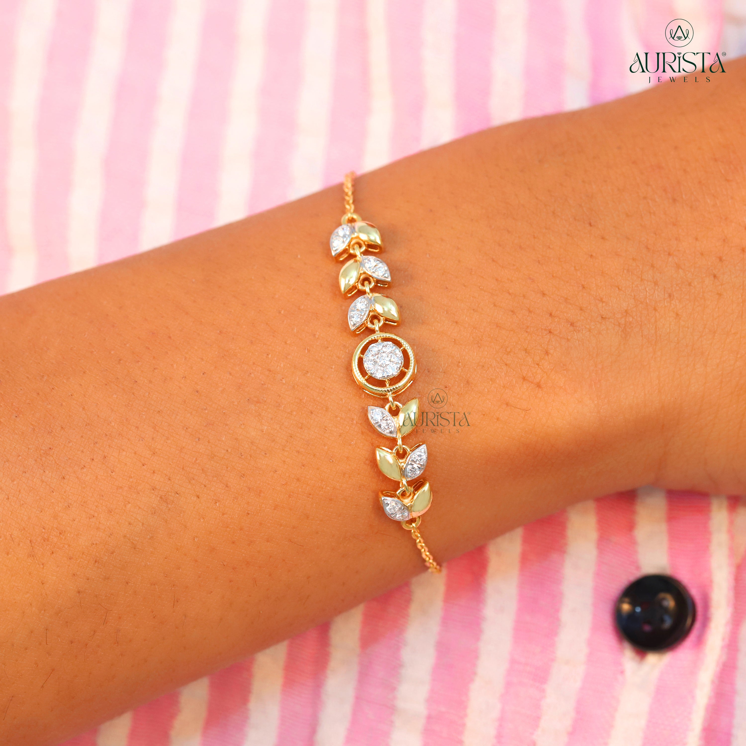 Forever Linked – Yellow Gold Diamond Link Bracelet