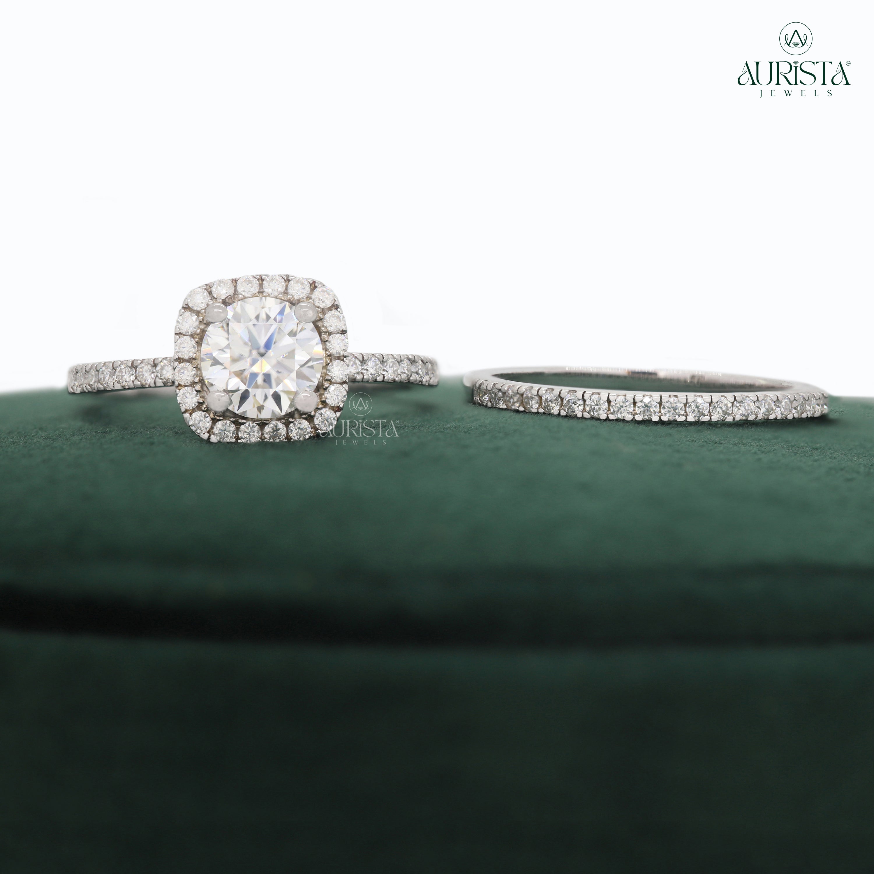 The Diamond of Forever – Custom Round White Diamond Ring With Band