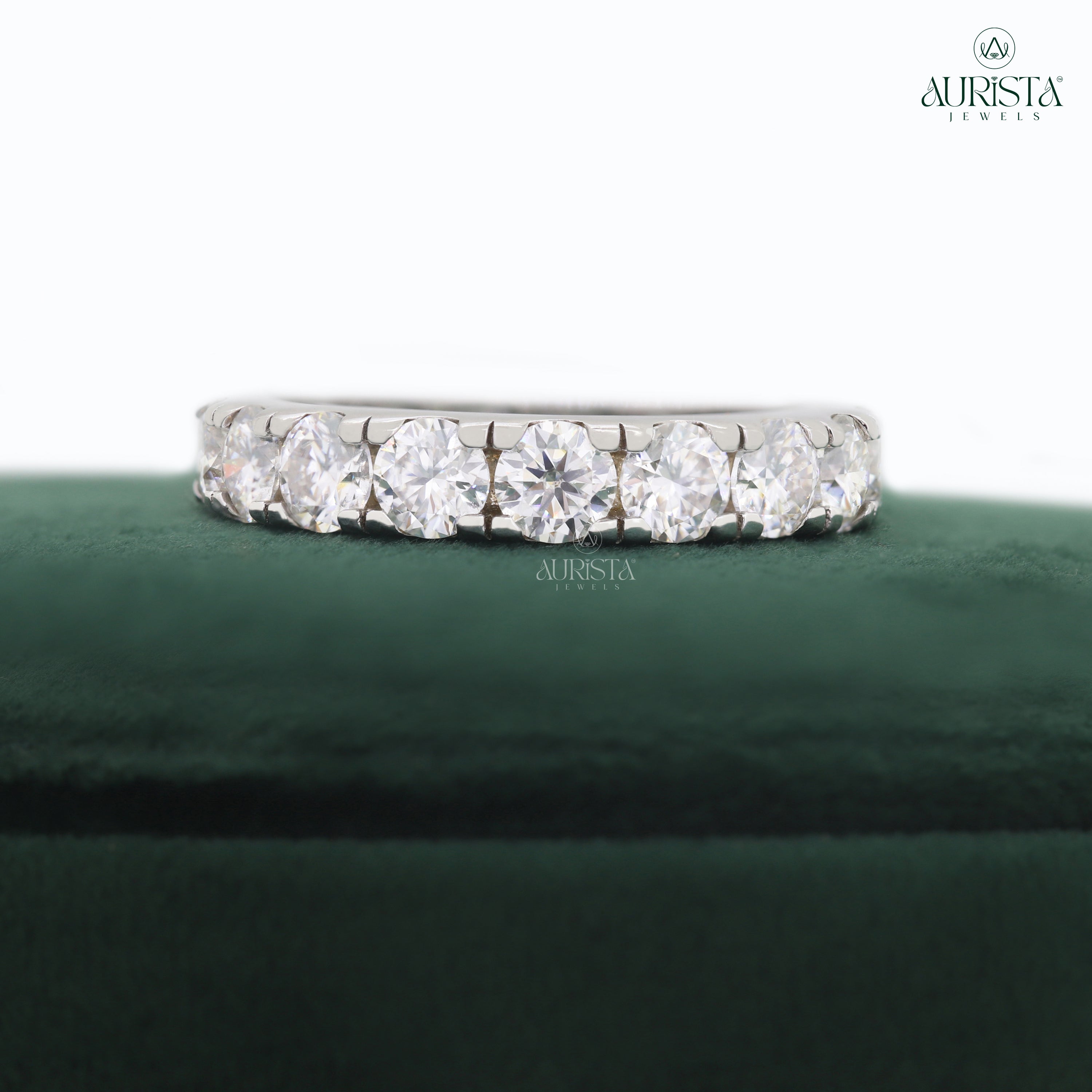 Wear Your Promise- White Gold Band with Round Diamond