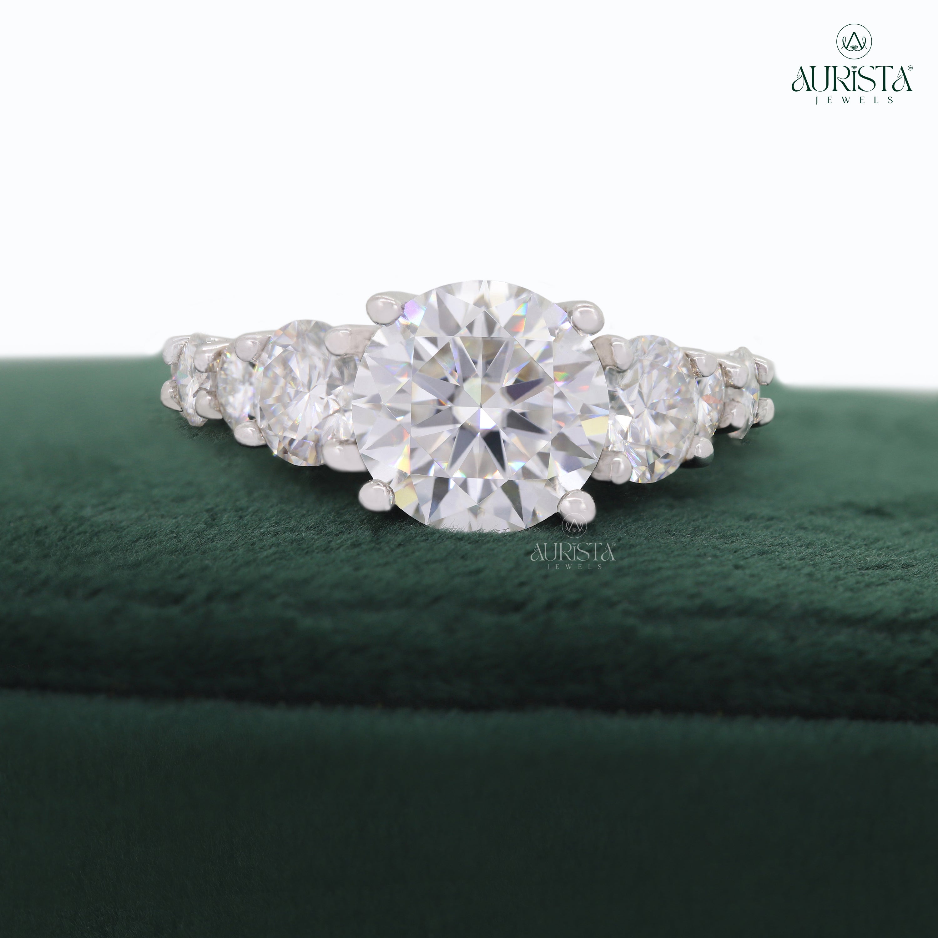 Your Forever Spark- White Gold Band with Round White Diamond