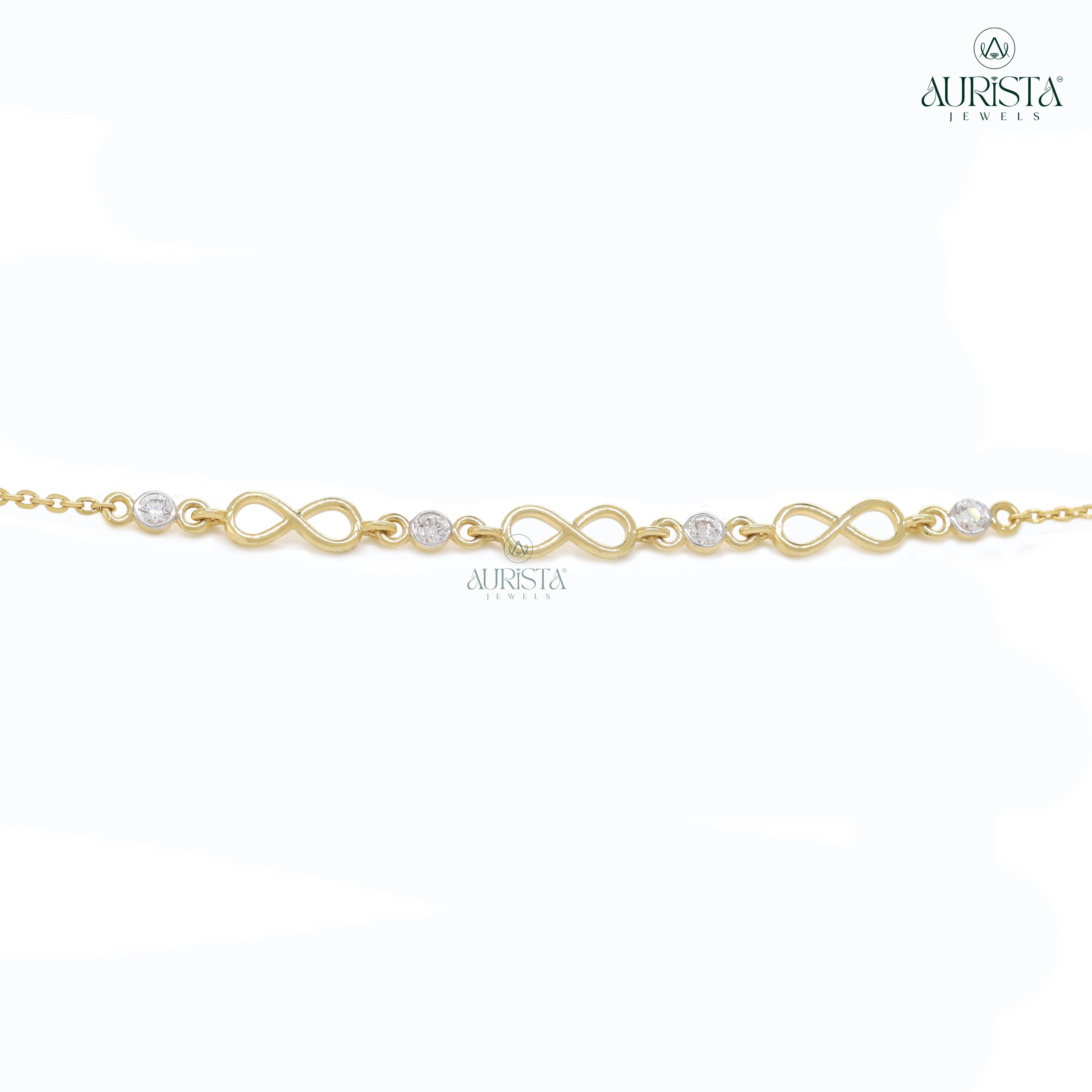 Endless Radiance – Yellow Gold Infinity Bracelet