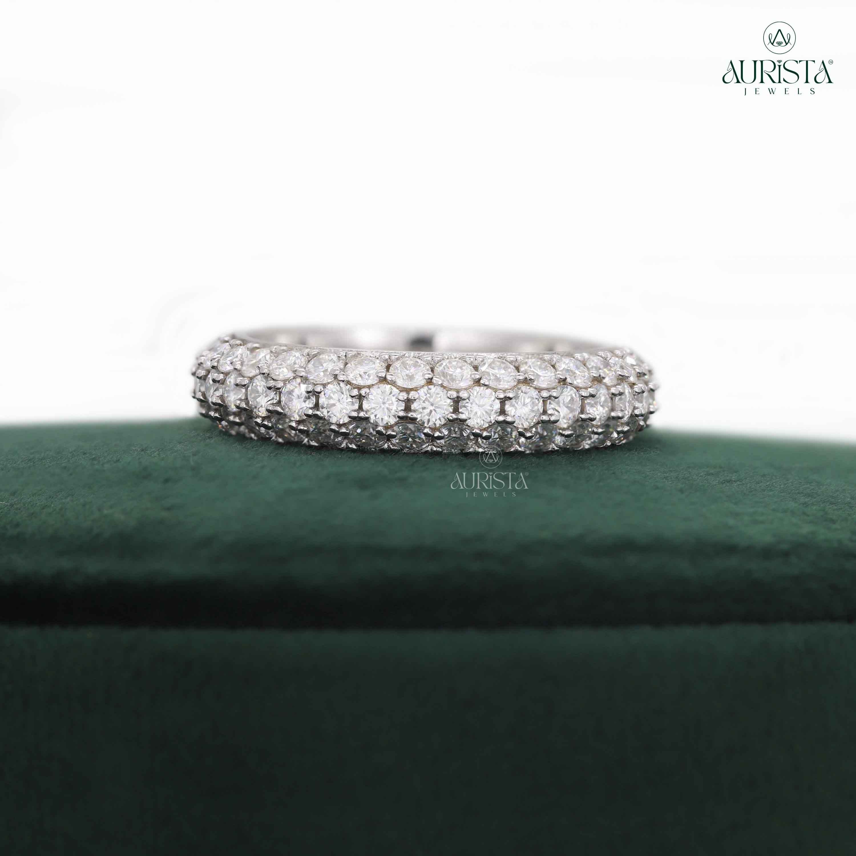 Wear Your Promise- White Gold Band with Round Diamond