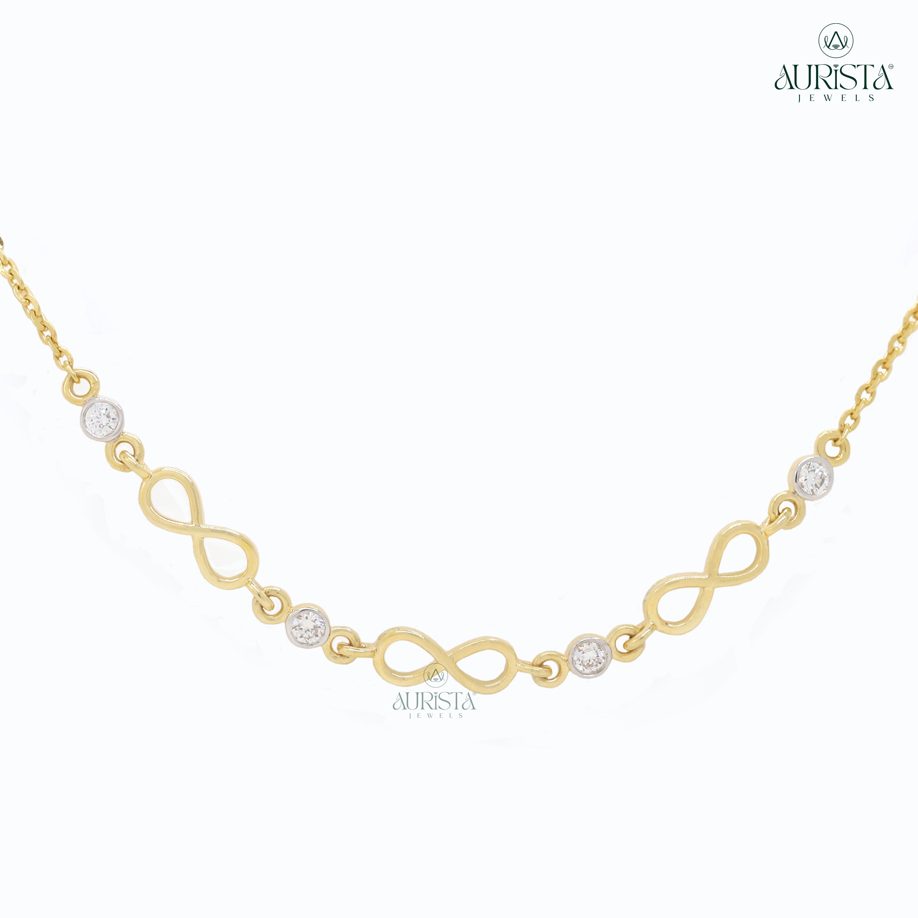 Endless Radiance – Yellow Gold Infinity Bracelet