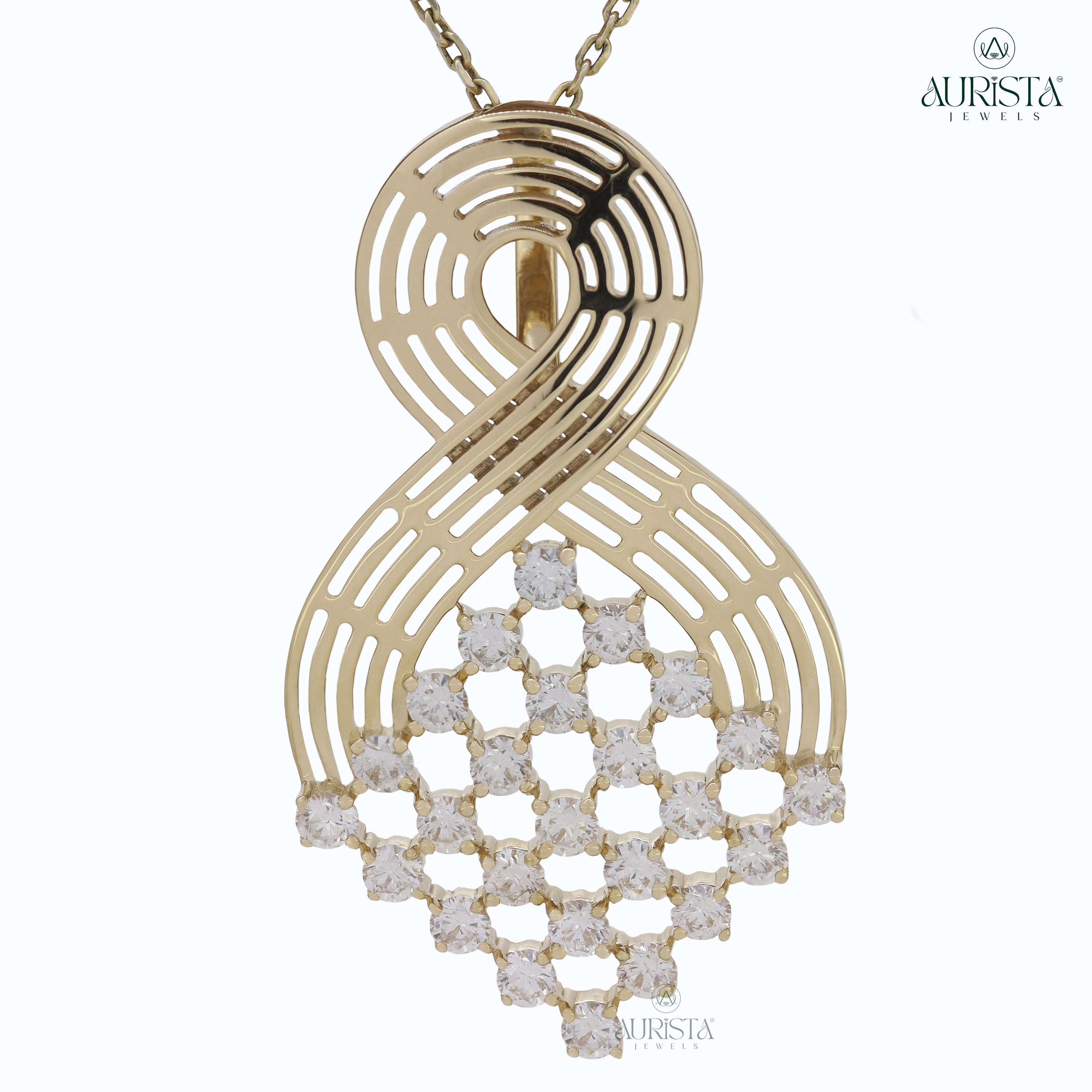 Timeless Radiance – Solid Gold Diamond Jewelry Set