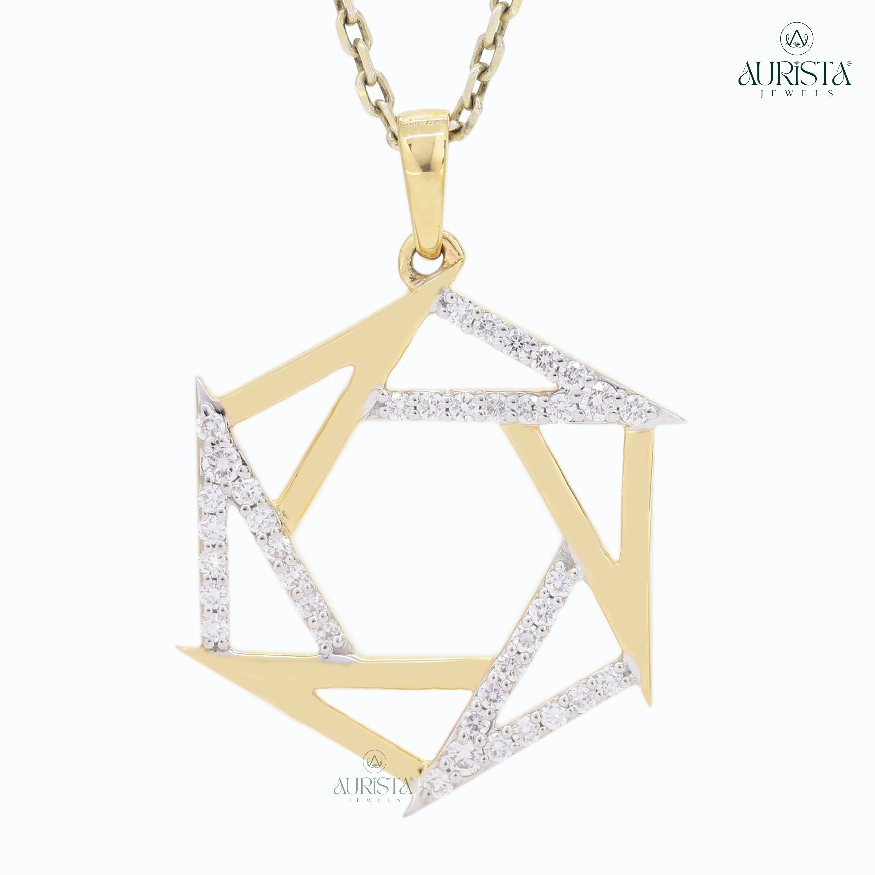 Dazzling Bloom – Yellow Gold Cluster Diamond Jewelry Set