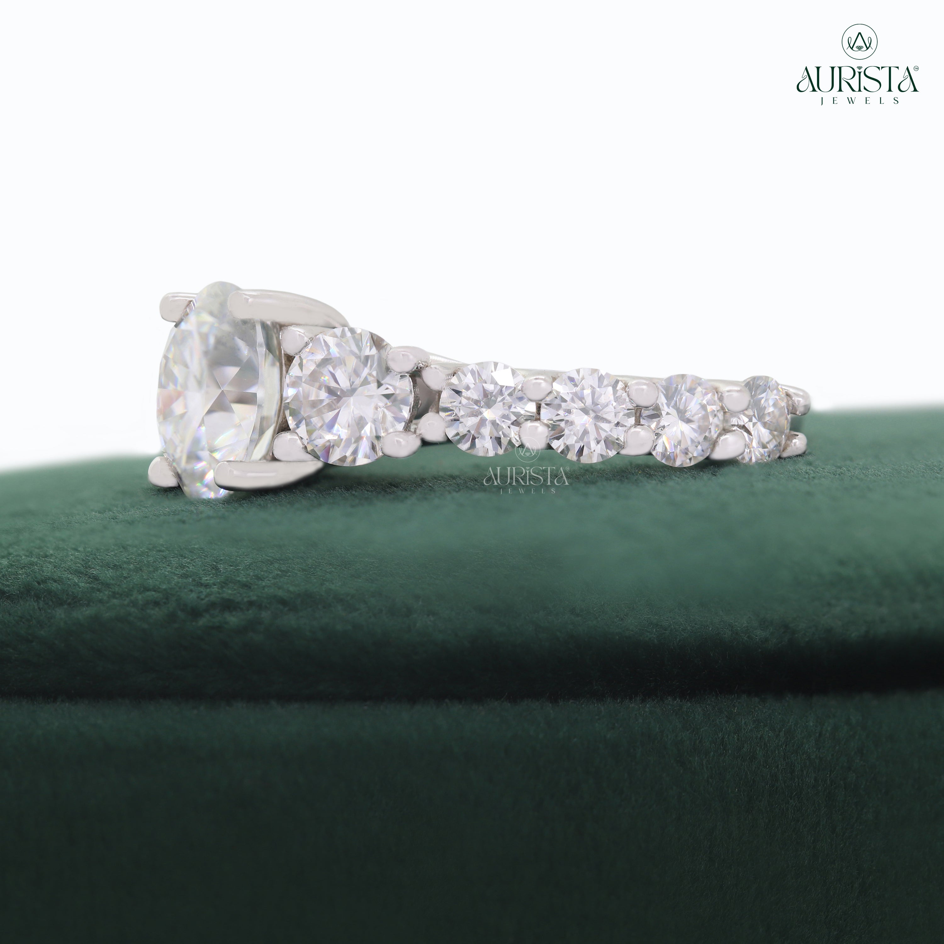 Your Forever Spark- White Gold Band with Round White Diamond