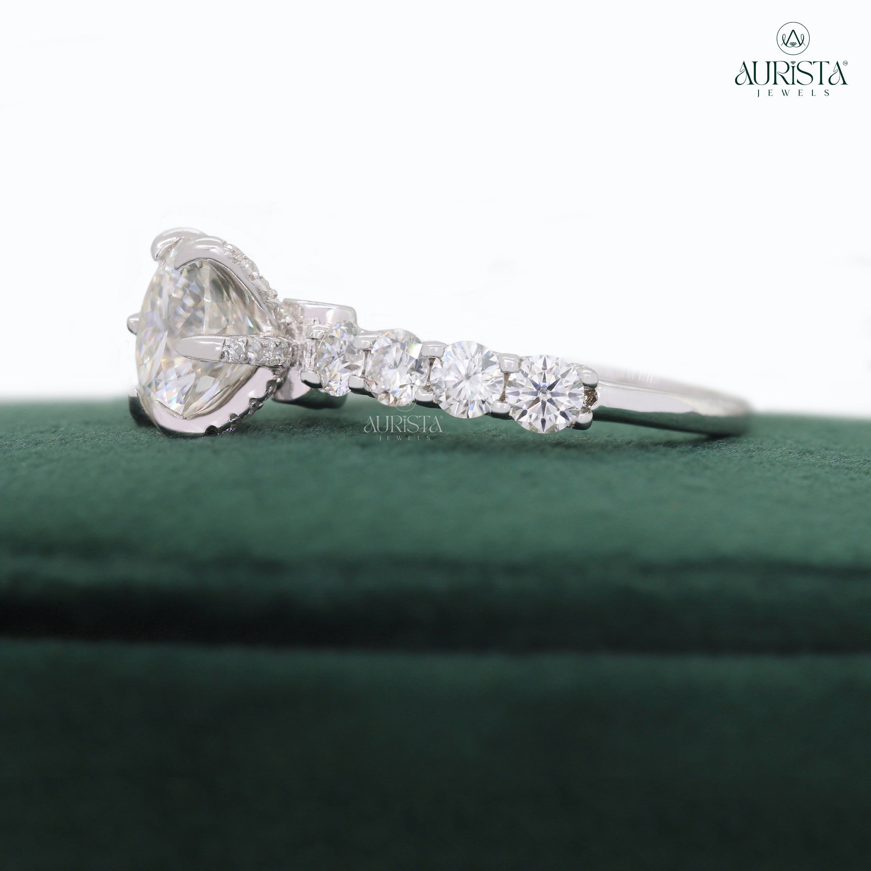 The Promise Ring– Custom Round White Diamond Ring