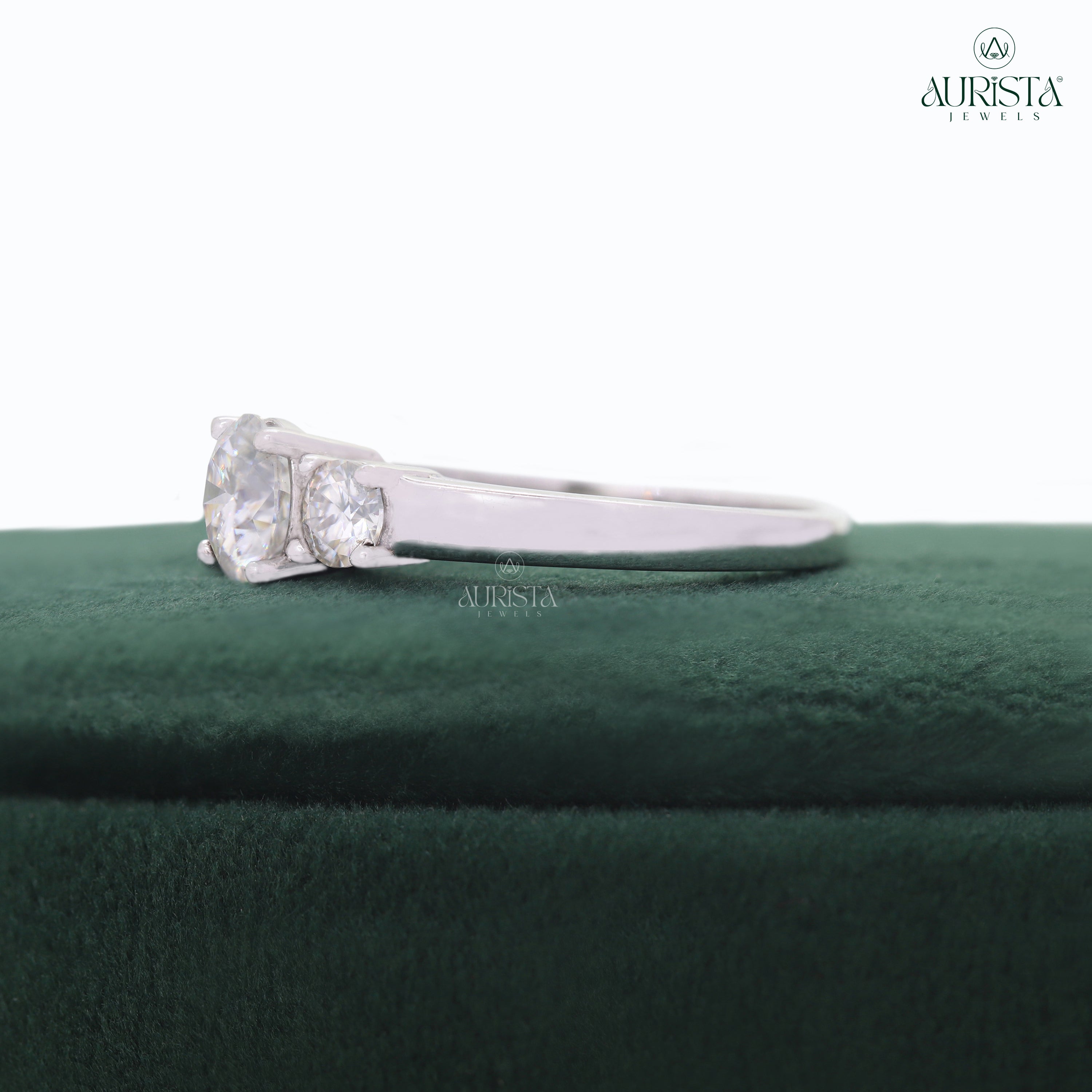 A Spark of Forever – White Round Diamond Ring in White Gold