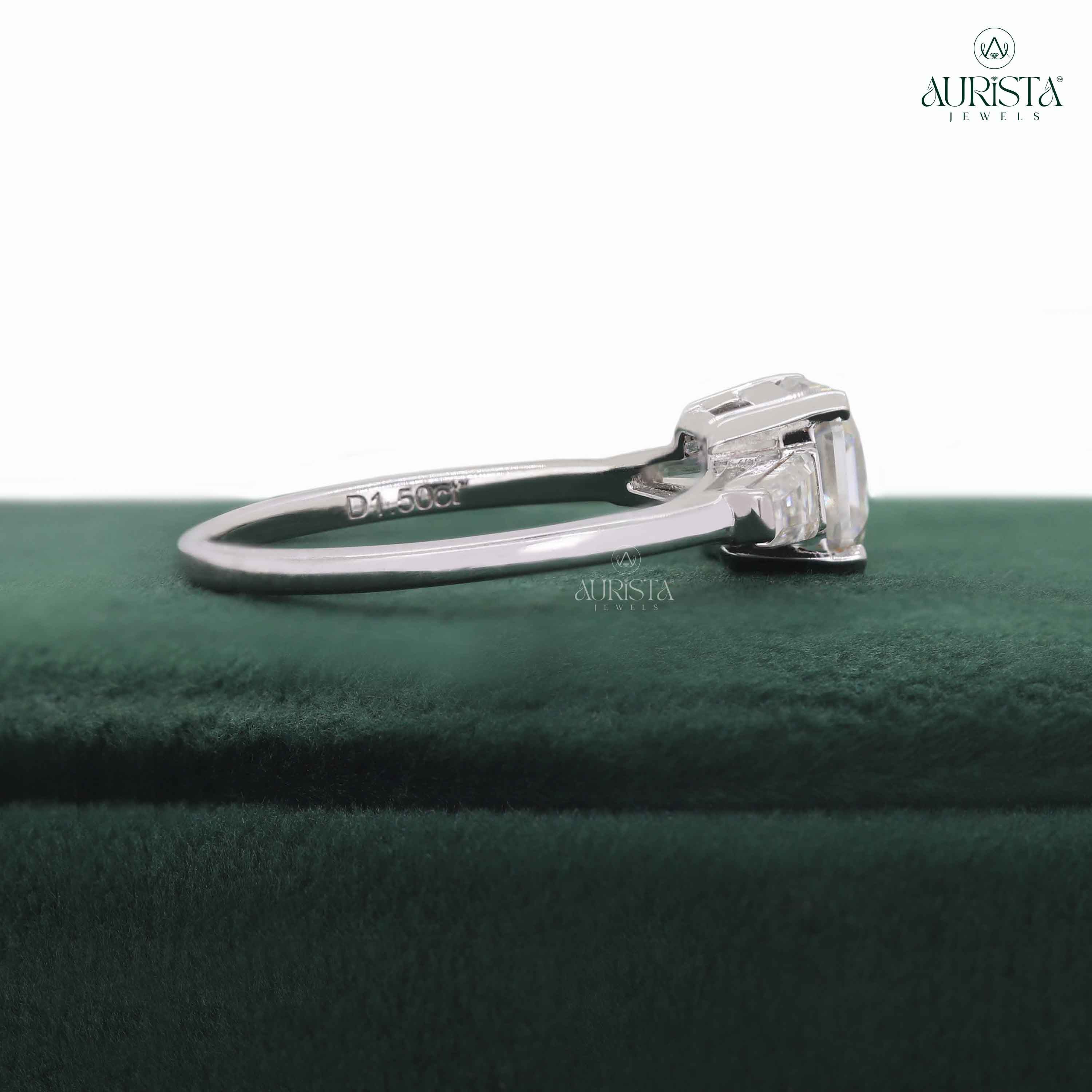 The Classic Promise – Custom Asscher Diamond Ring