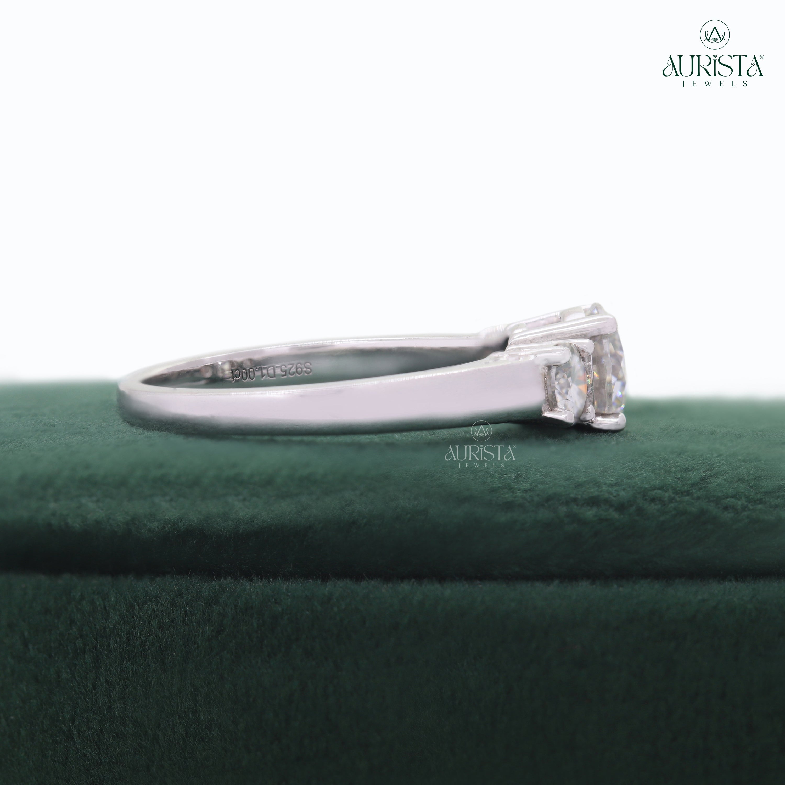 A Spark of Forever – White Round Diamond Ring in White Gold