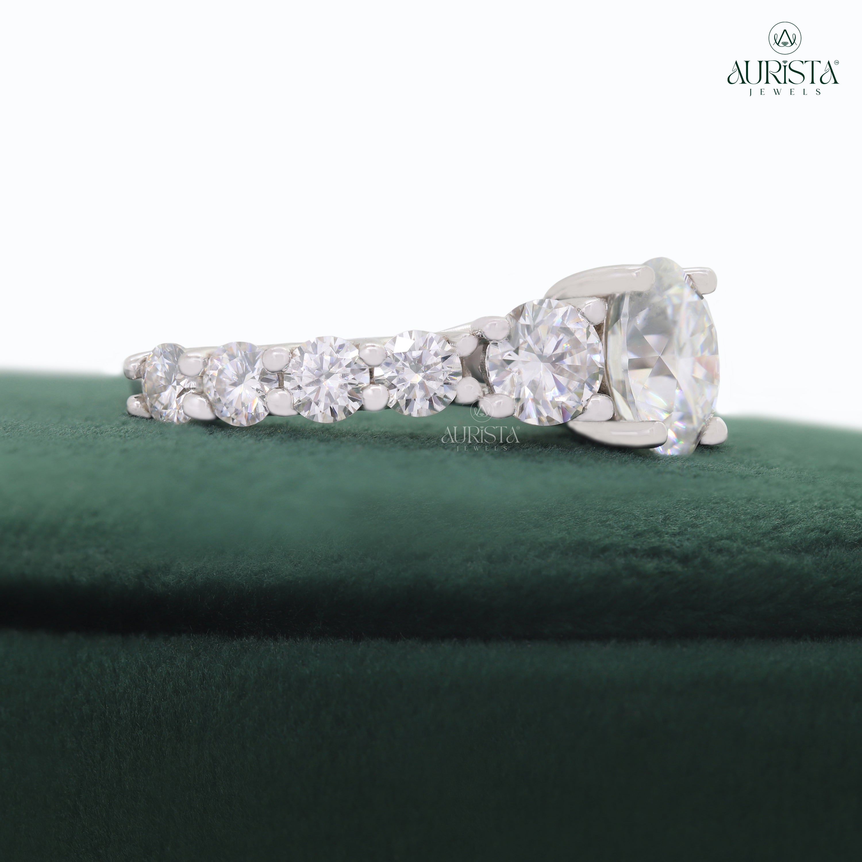 Your Forever Spark- White Gold Band with Round White Diamond