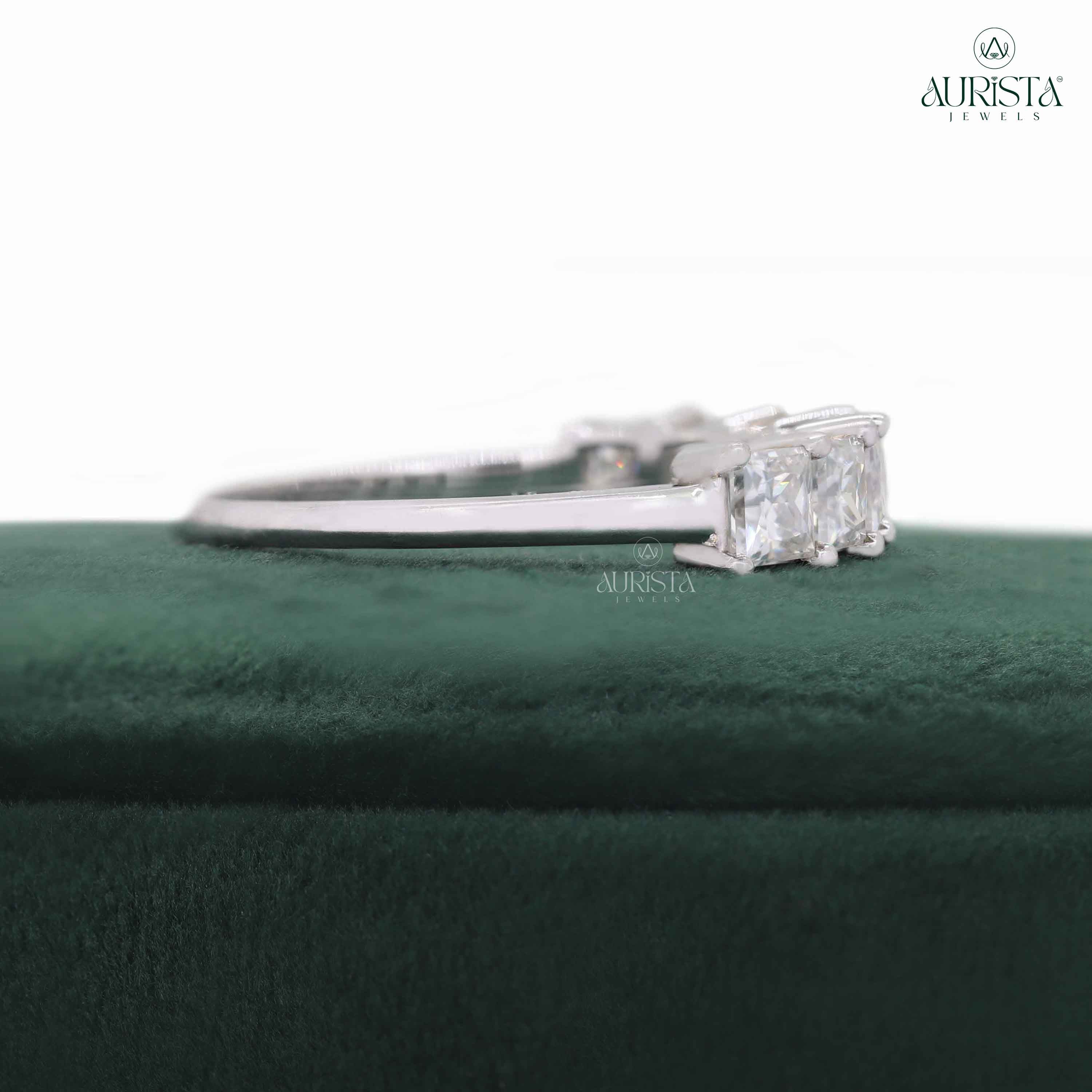 Promise Kept – White Gold Band with Princess Diamond