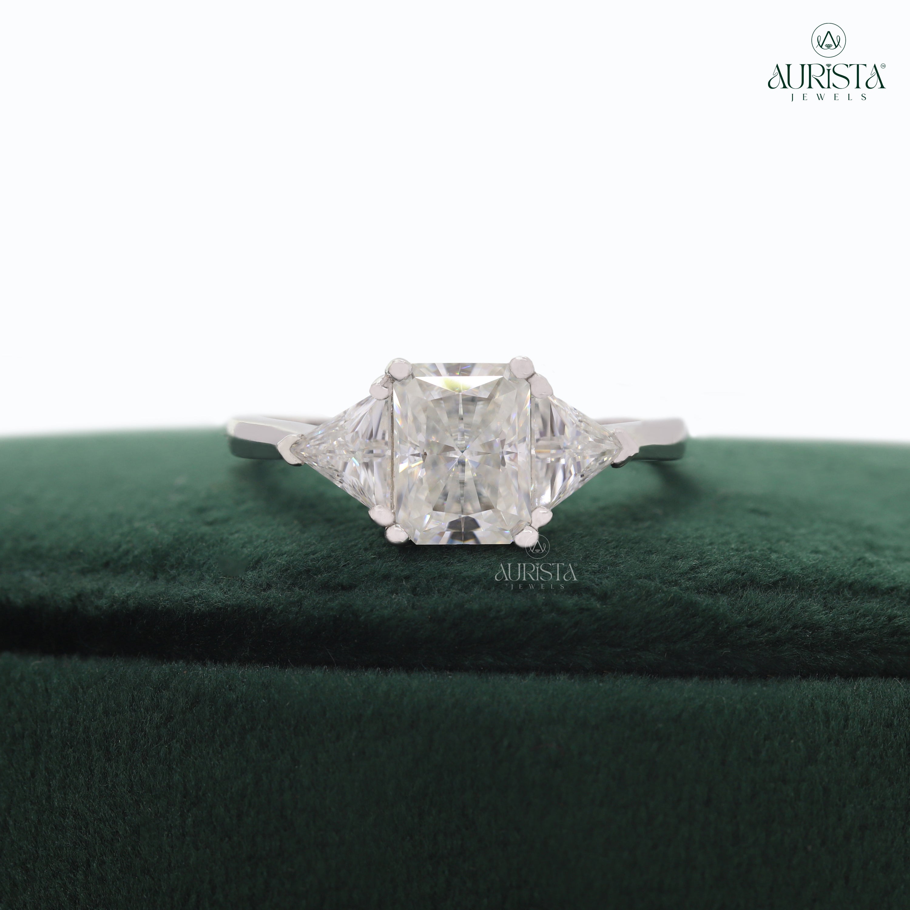 The Diamond of Forever – Custom Radiant White Diamond Ring