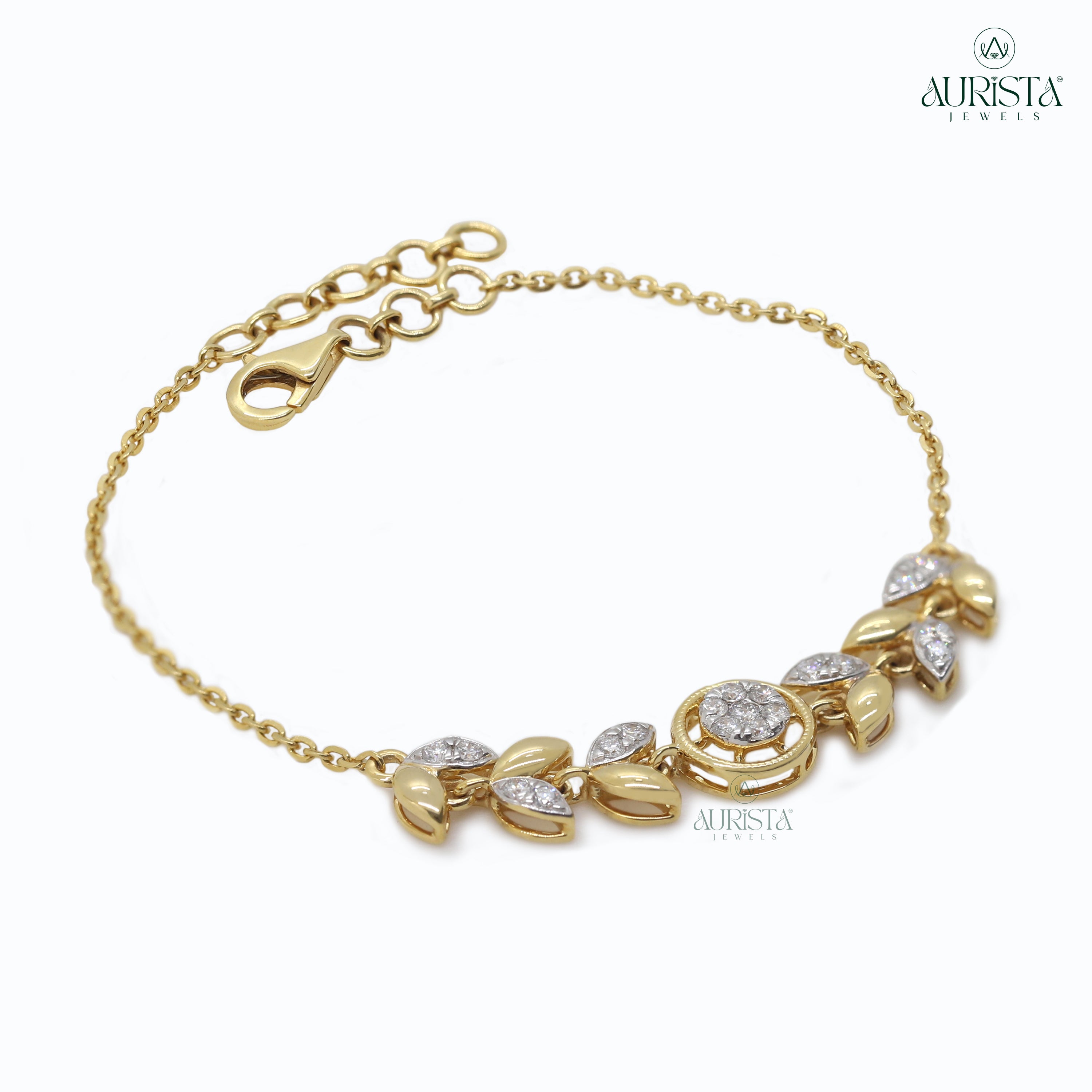 Forever Linked – Yellow Gold Diamond Link Bracelet