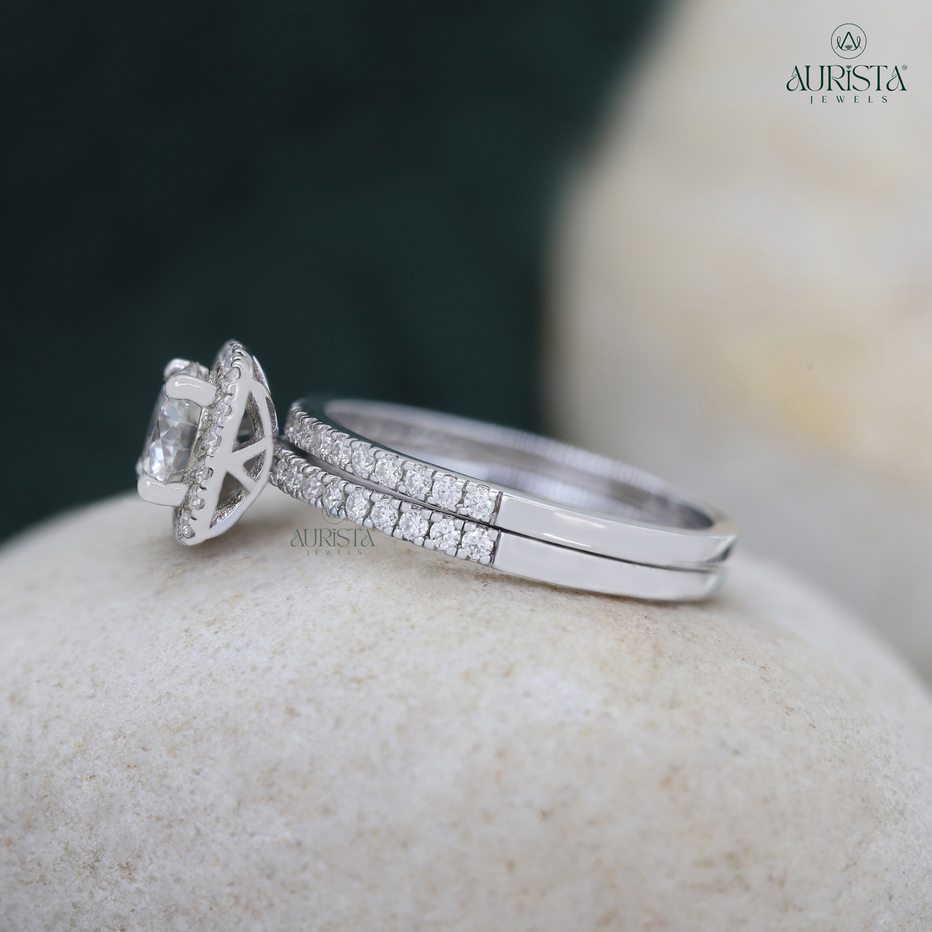 The Diamond of Forever – Custom Round White Diamond Ring With Band