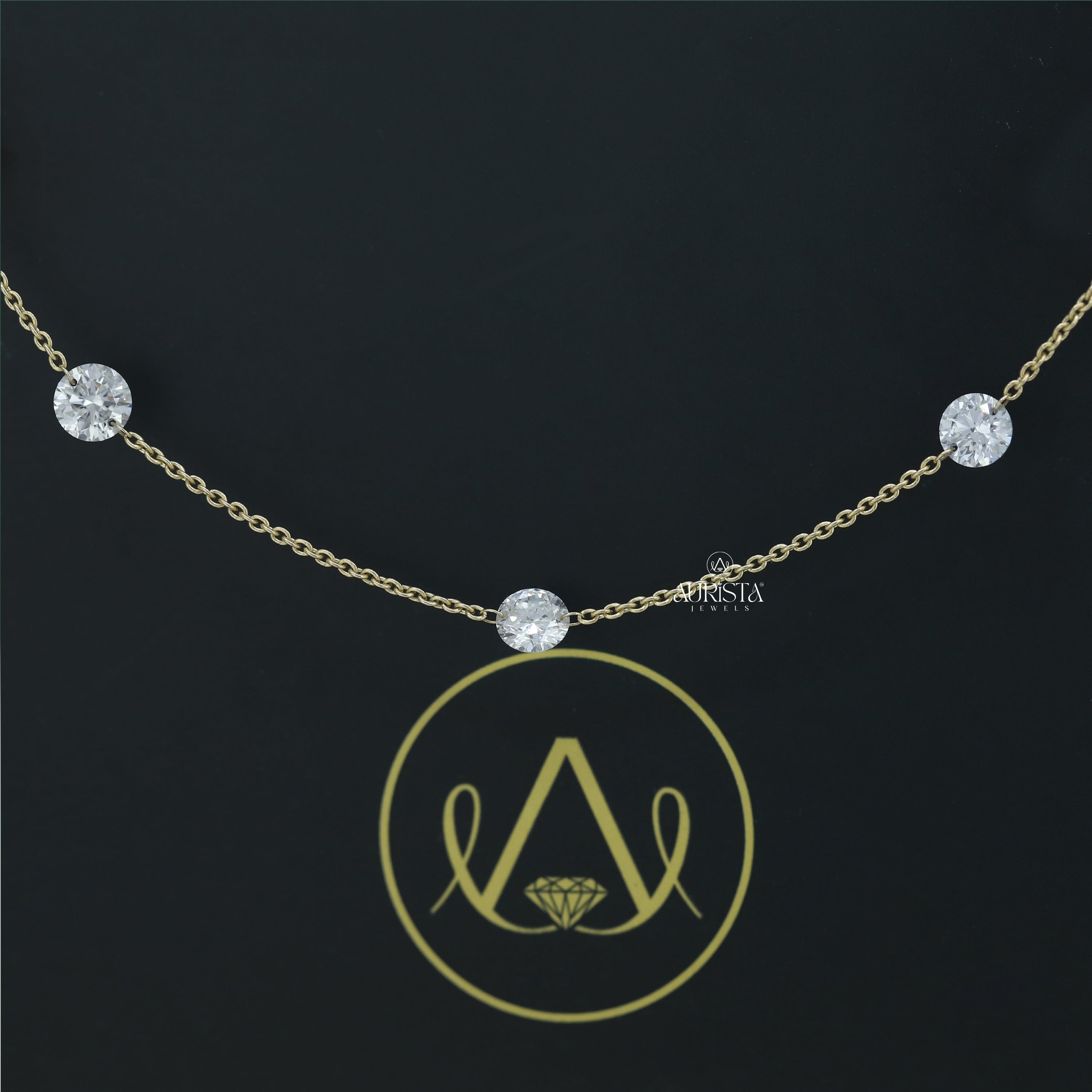 Forever Glow Diamond Necklace in Gold