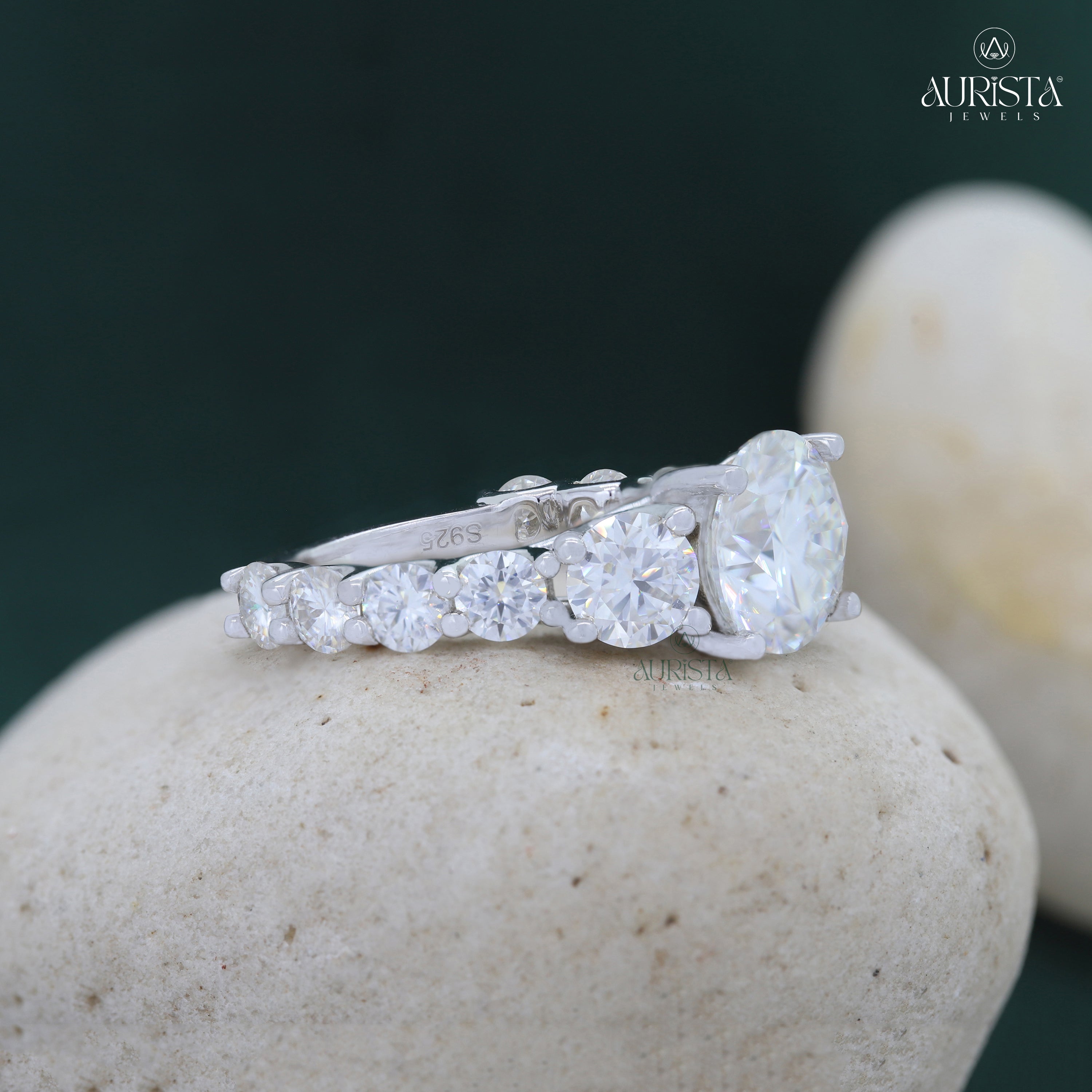 Your Forever Spark- White Gold Band with Round White Diamond