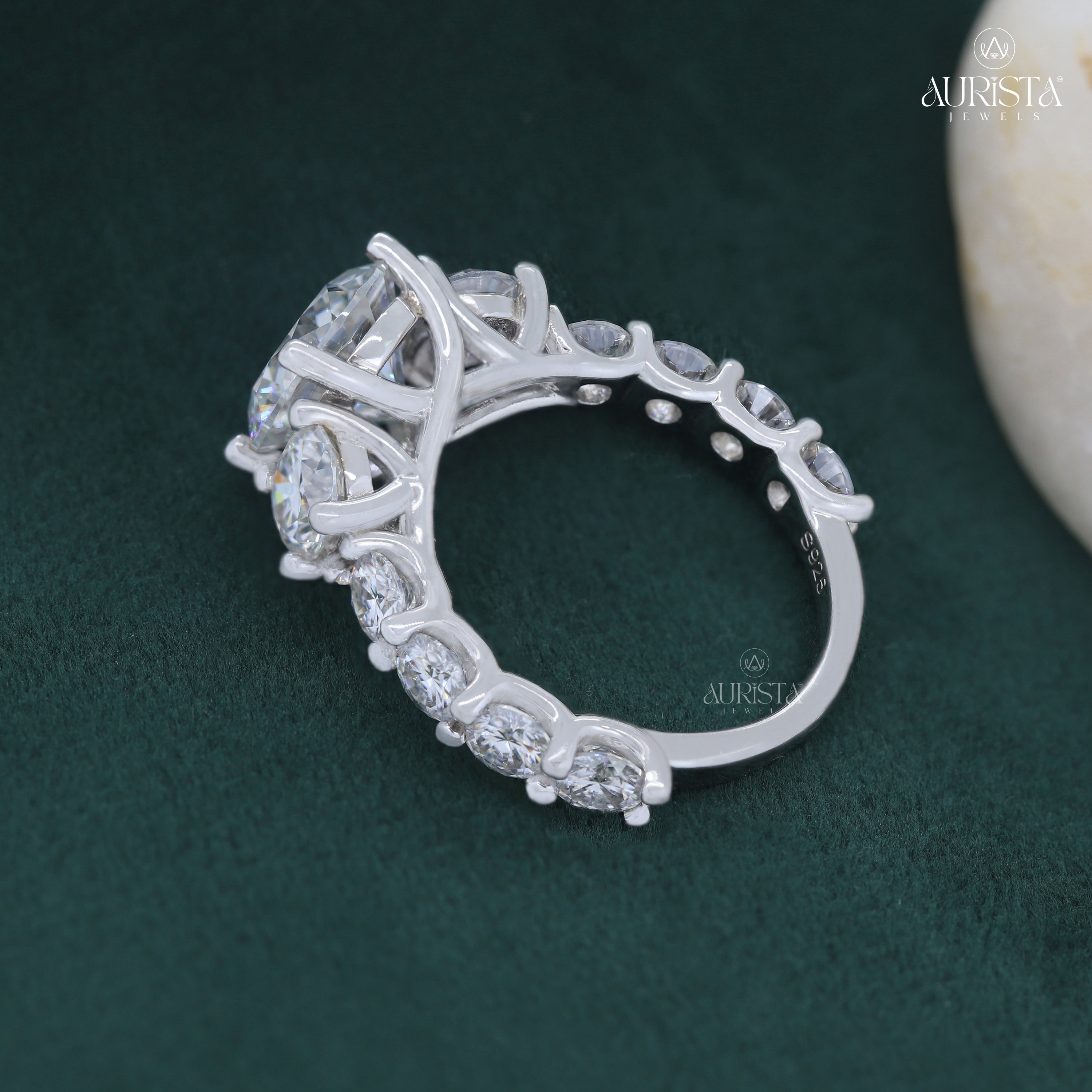 Your Forever Spark- White Gold Band with Round White Diamond