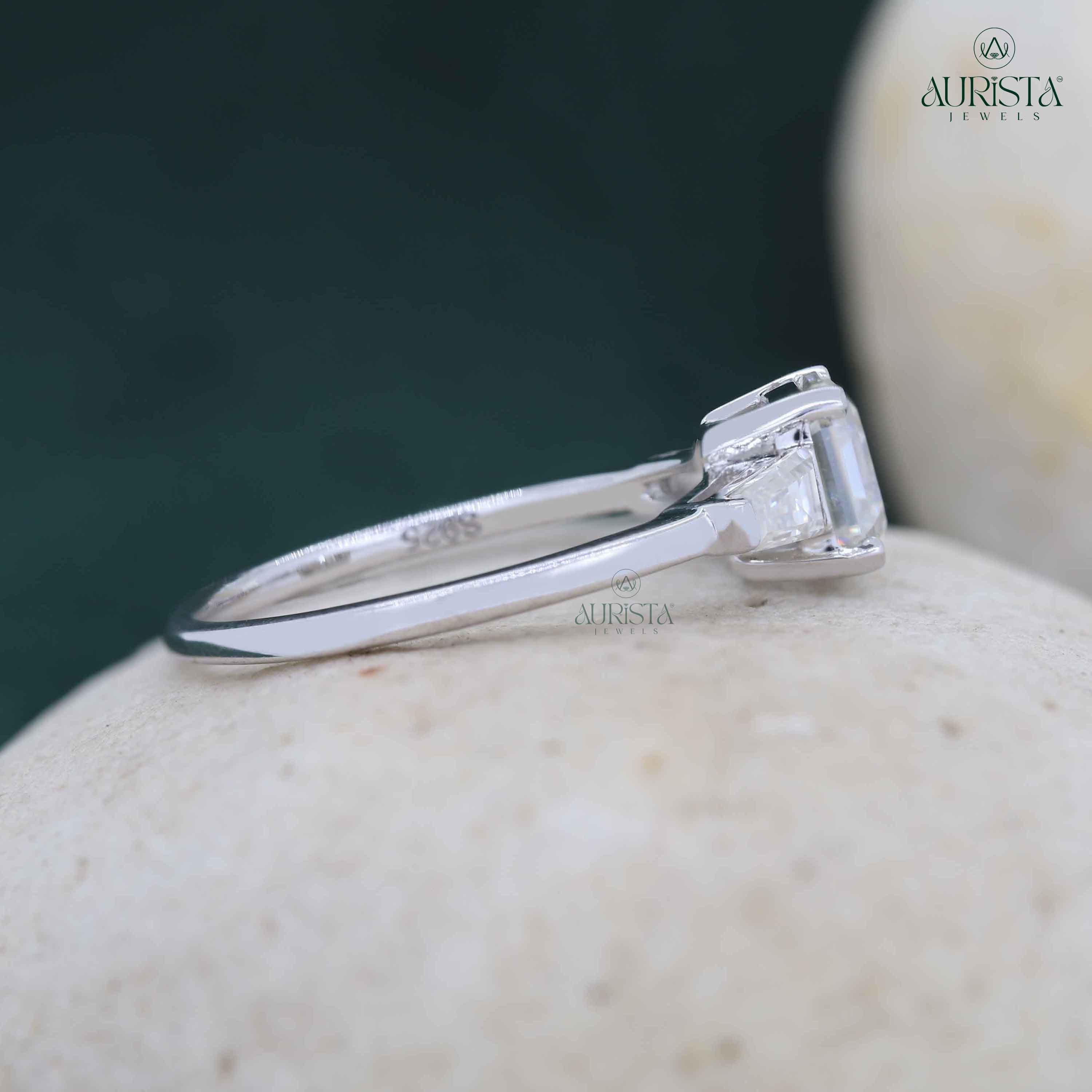 The Classic Promise – Custom Asscher Diamond Ring