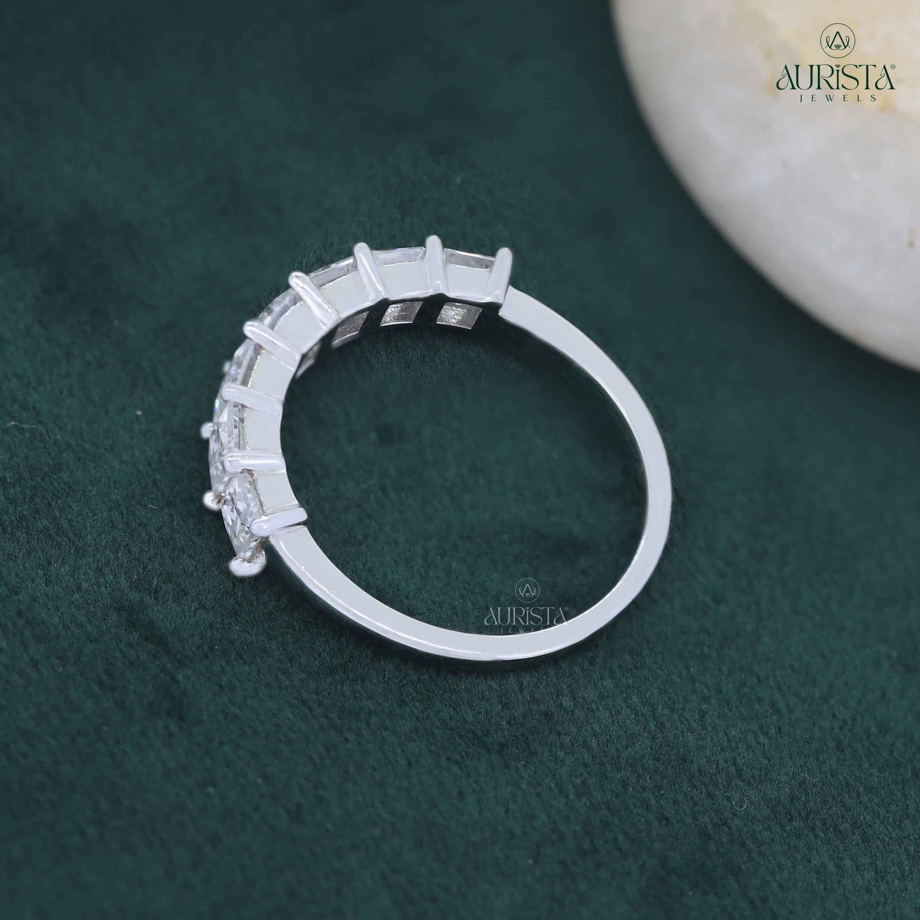 Promise Kept – White Gold Band with Princess Diamond