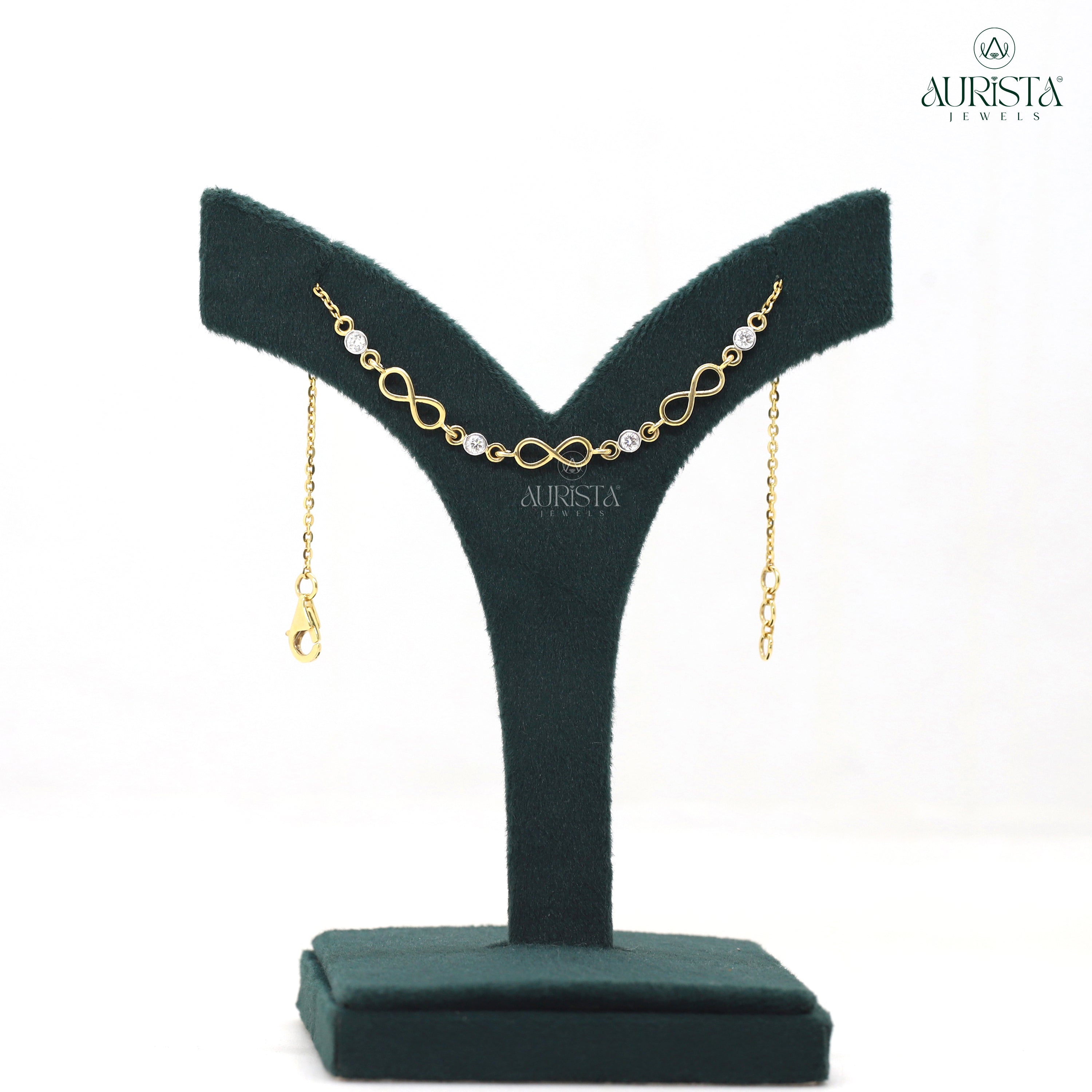 Endless Radiance – Yellow Gold Infinity Bracelet