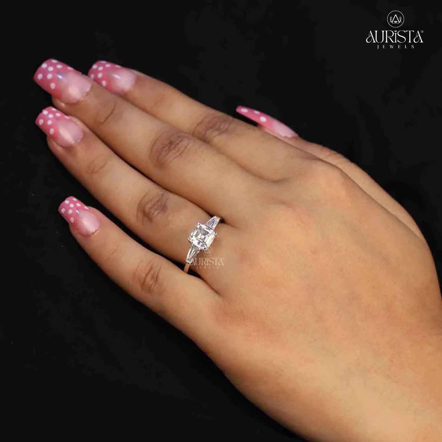 The Classic Promise – Custom Asscher Diamond Ring