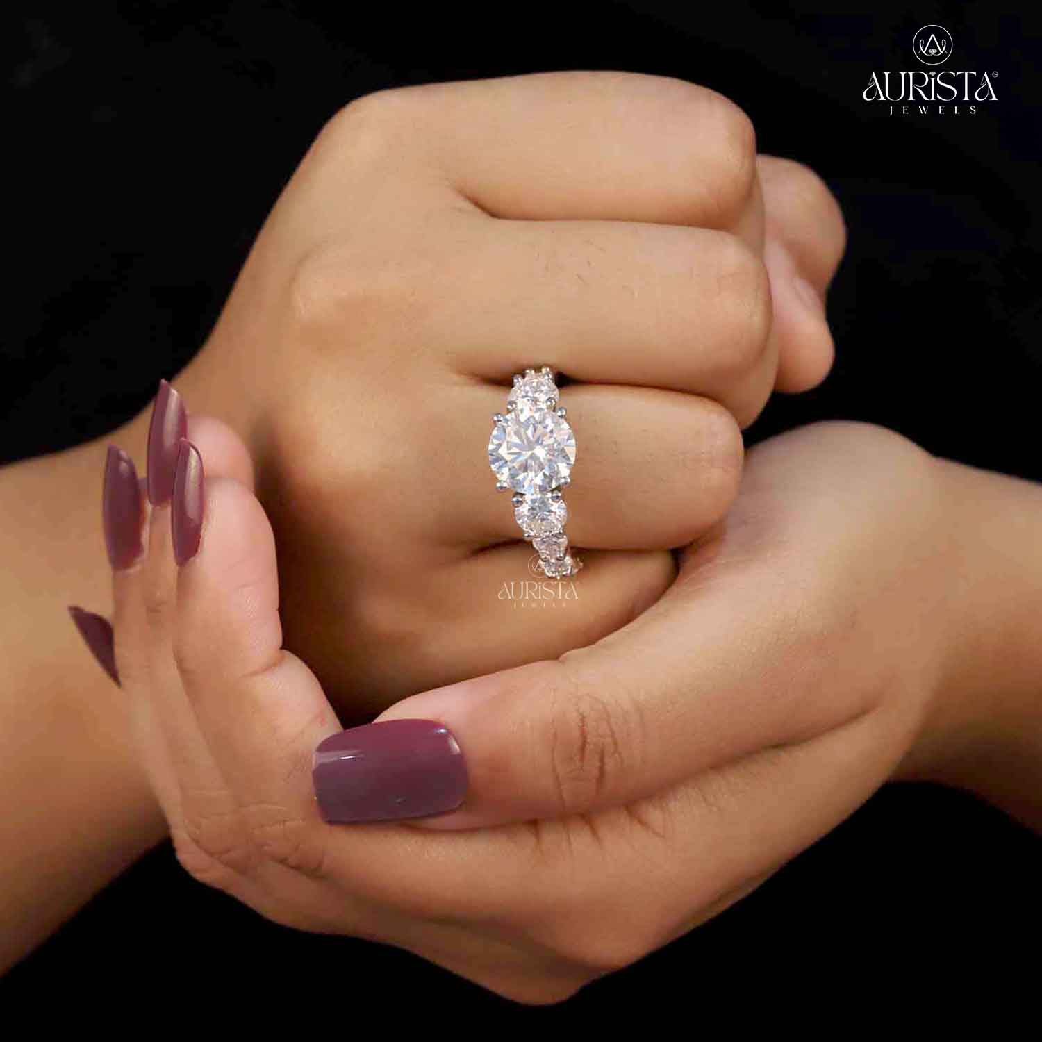 Your Forever Spark- White Gold Band with Round White Diamond