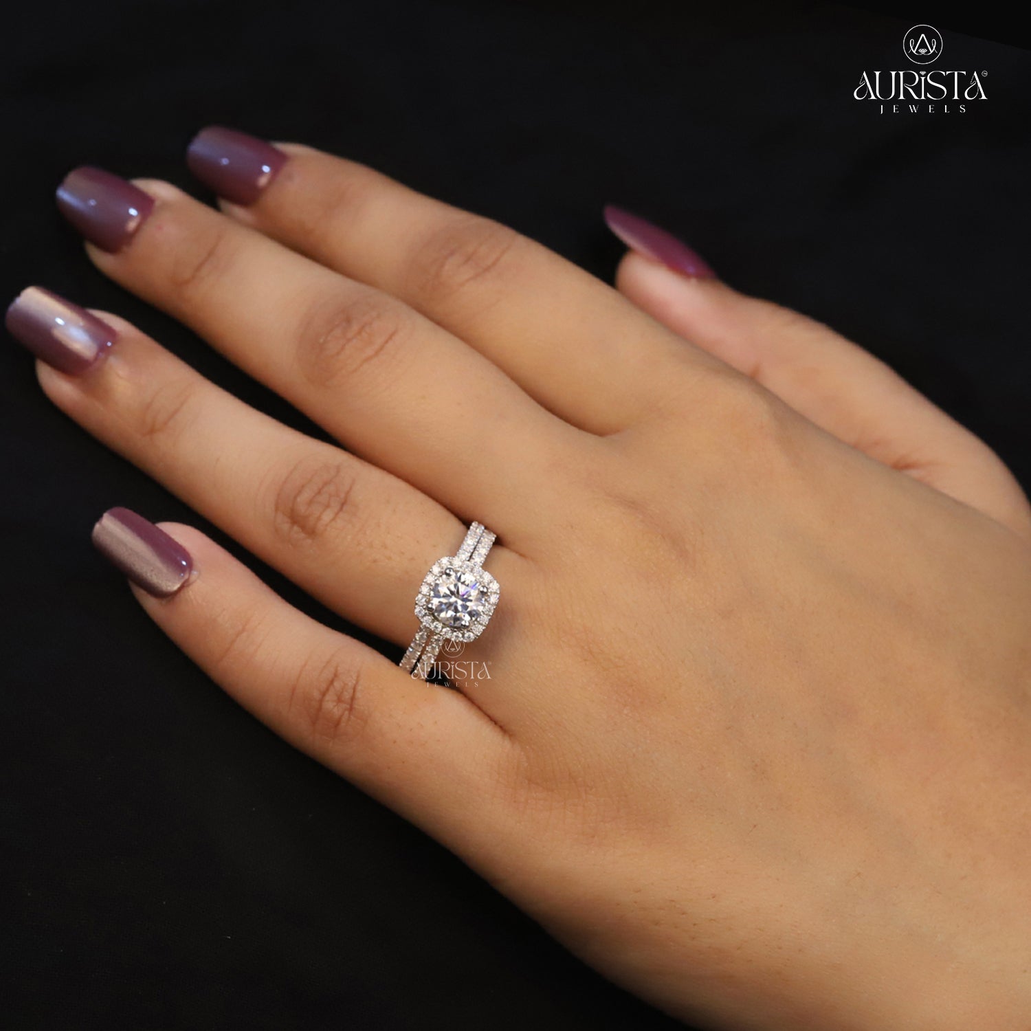 The Diamond of Forever – Custom Round White Diamond Ring With Band