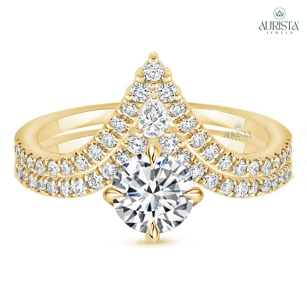 Forever Yours – Yellow Gold Ring with Round Diamond