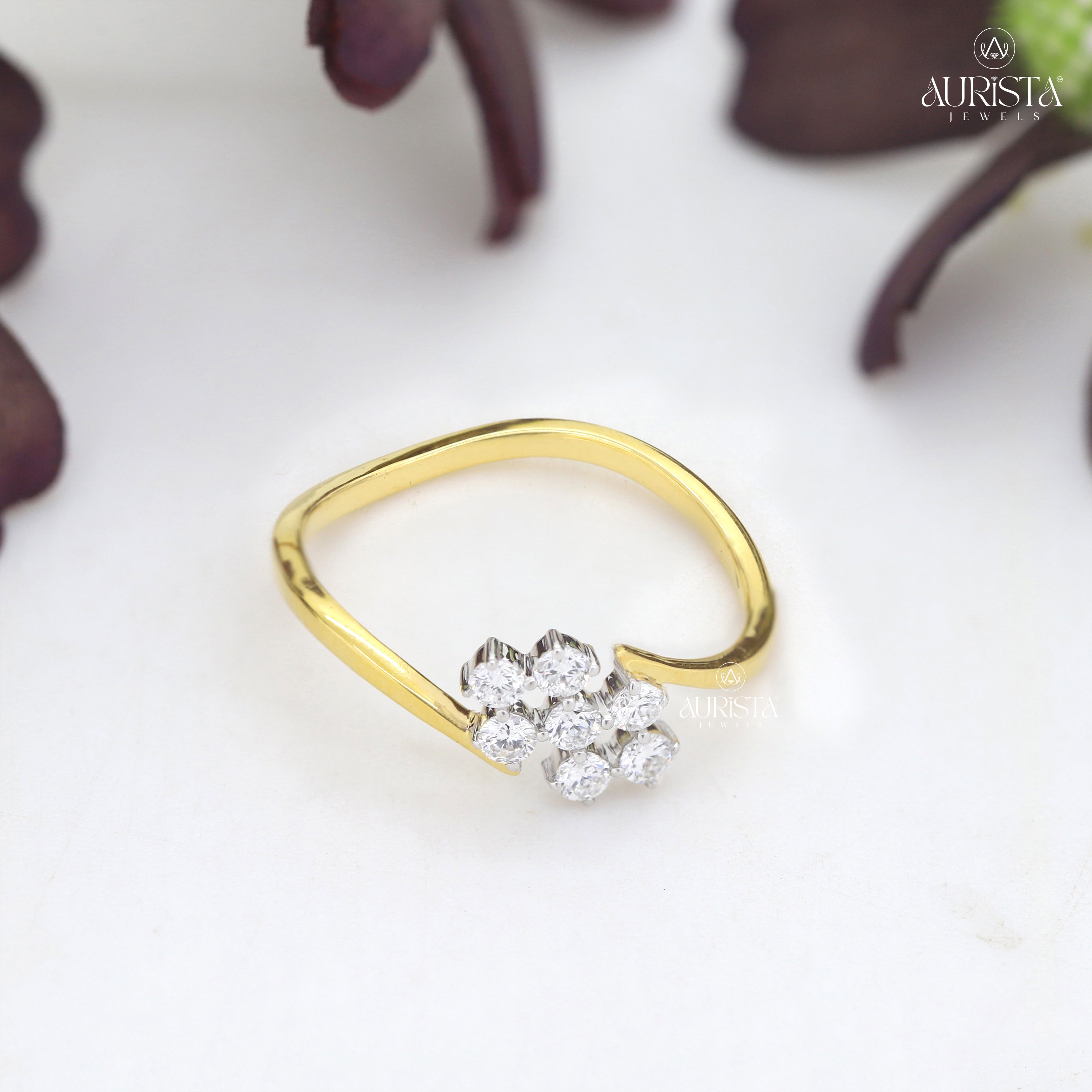 Wear Your Promise- Yellow Gold Band with Round Diamond