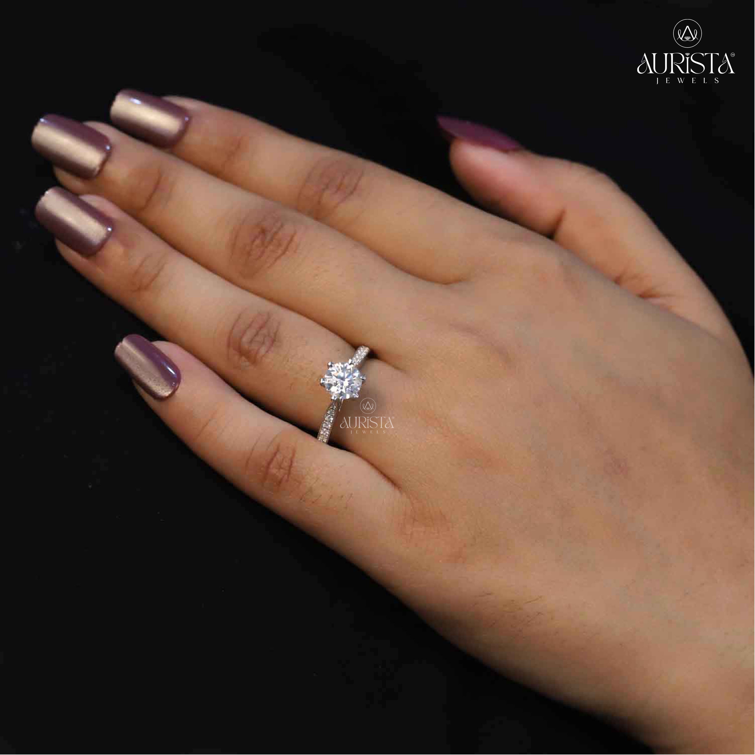 Your Love, Your Style – Custom Round White Diamond Ring