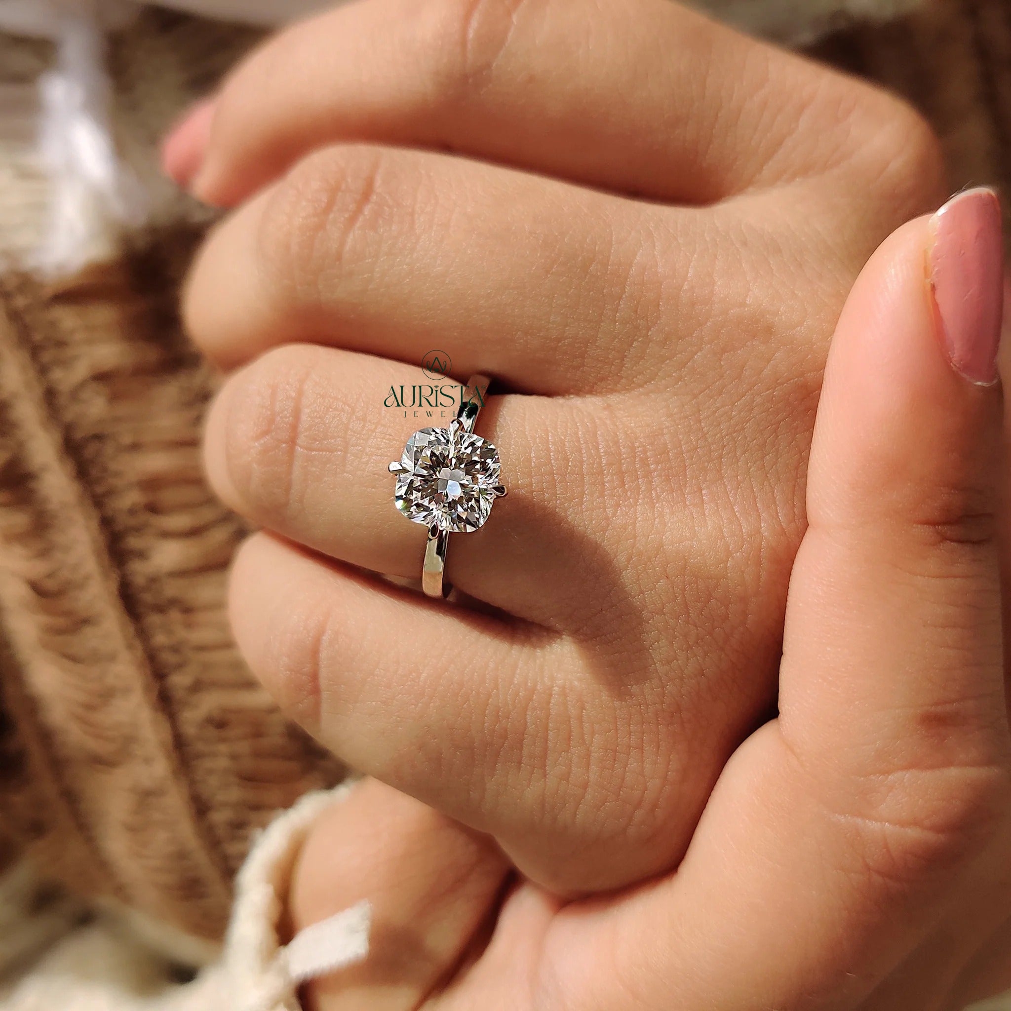 Dreamy Cushion Cut Solitaire Ring