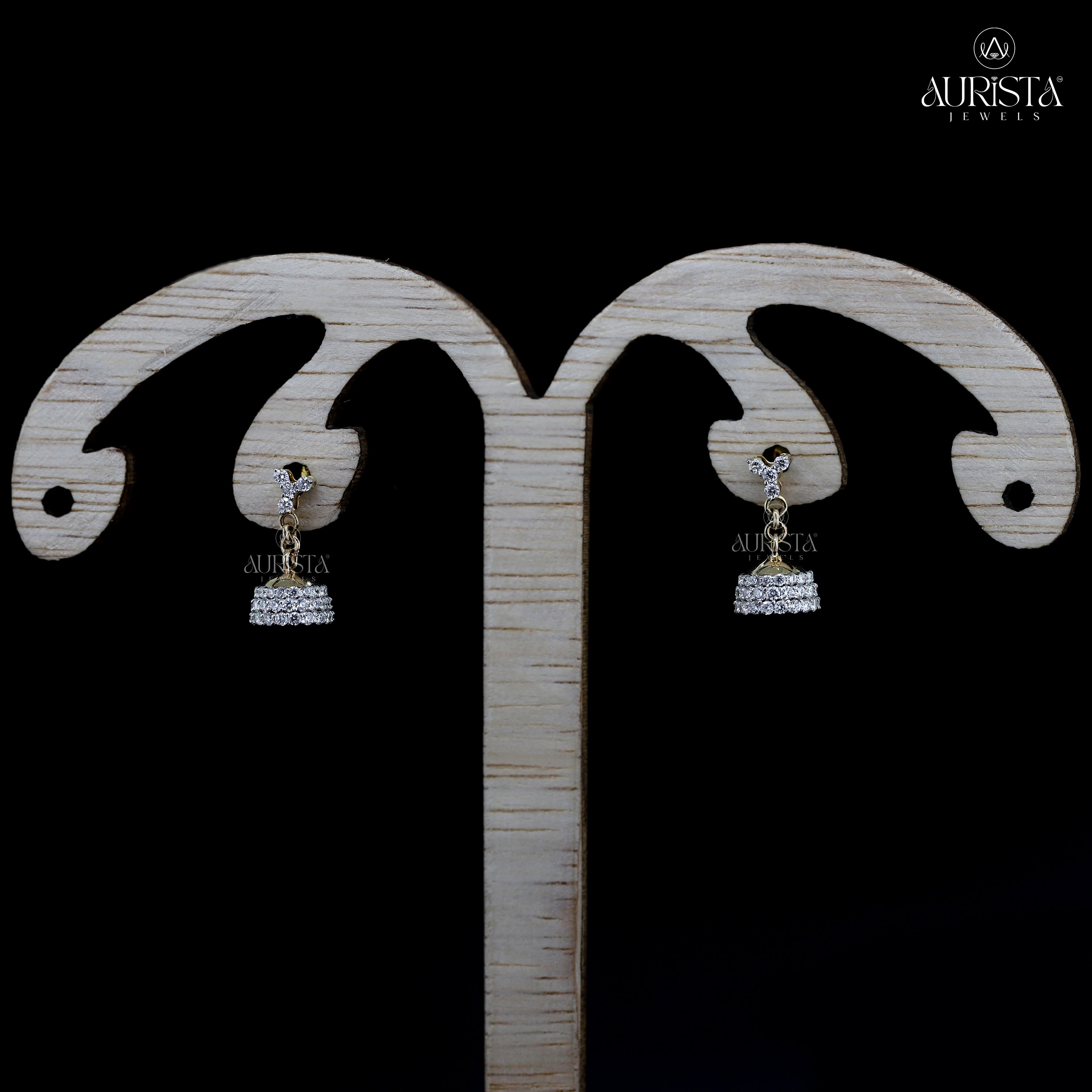 Sparkling Whispers – Diamond Stud Earrings