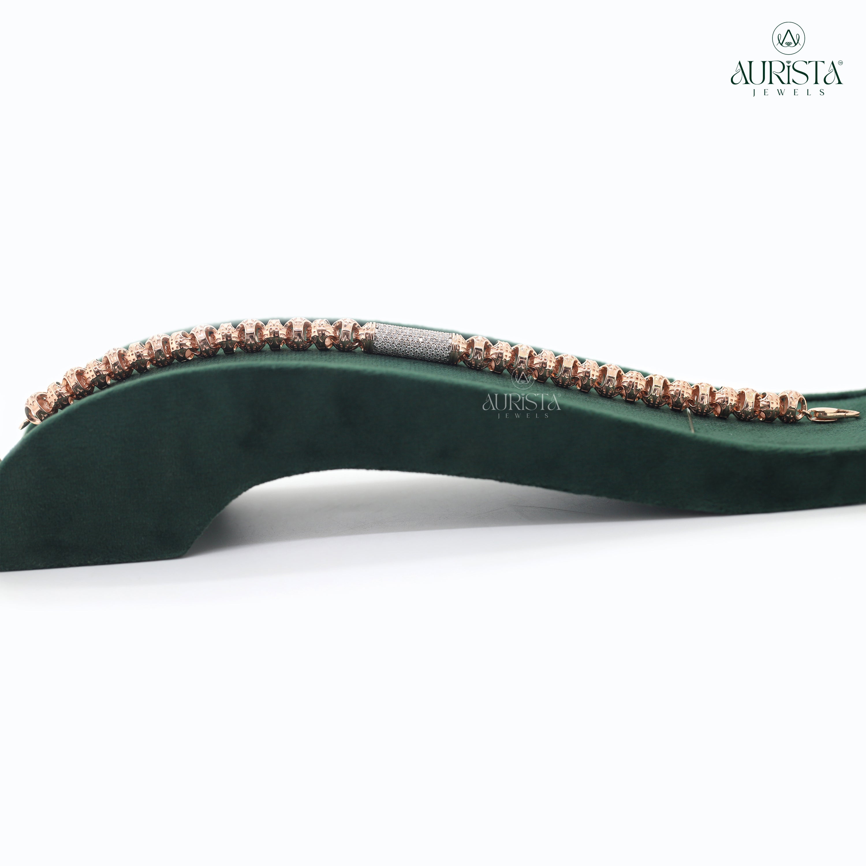 Promise Kept – Rose Gold Bracelet with Round Diamonds