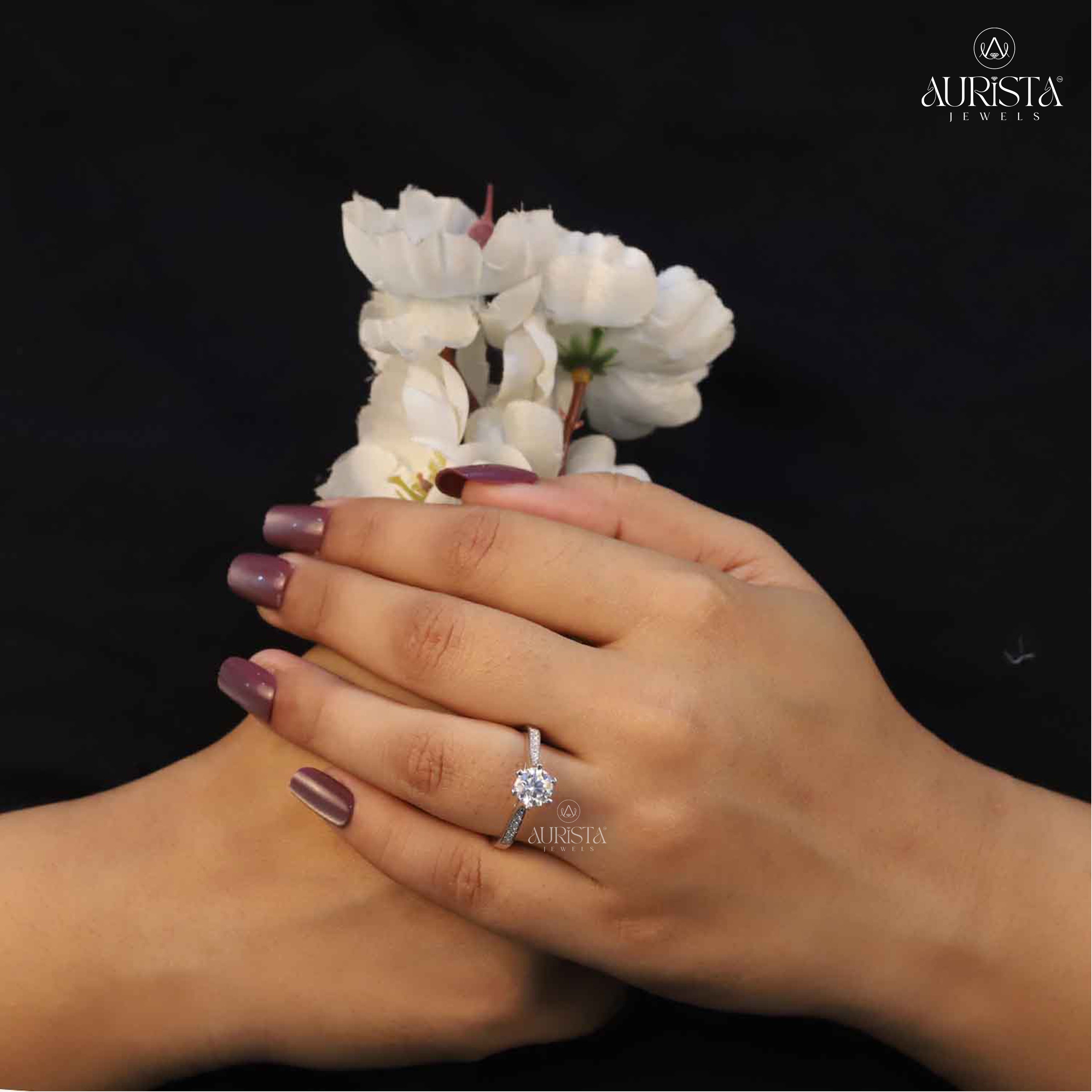 Your Love, Your Style – Custom Round White Diamond Ring