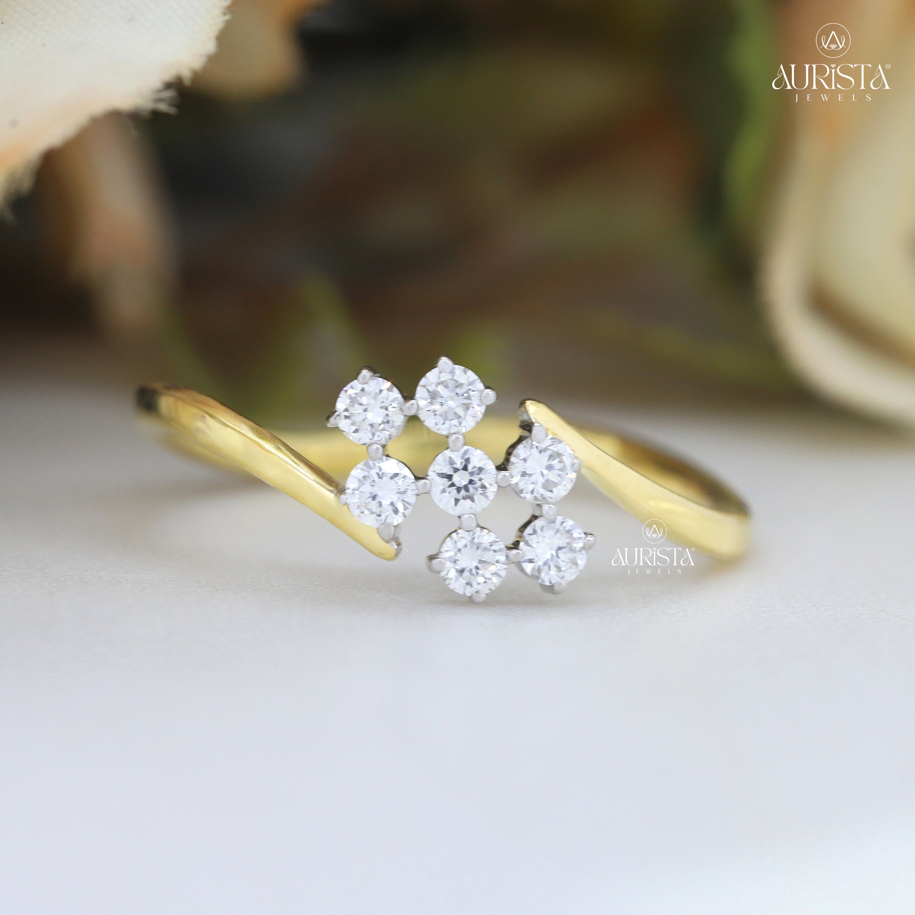 Wear Your Promise- Yellow Gold Band with Round Diamond