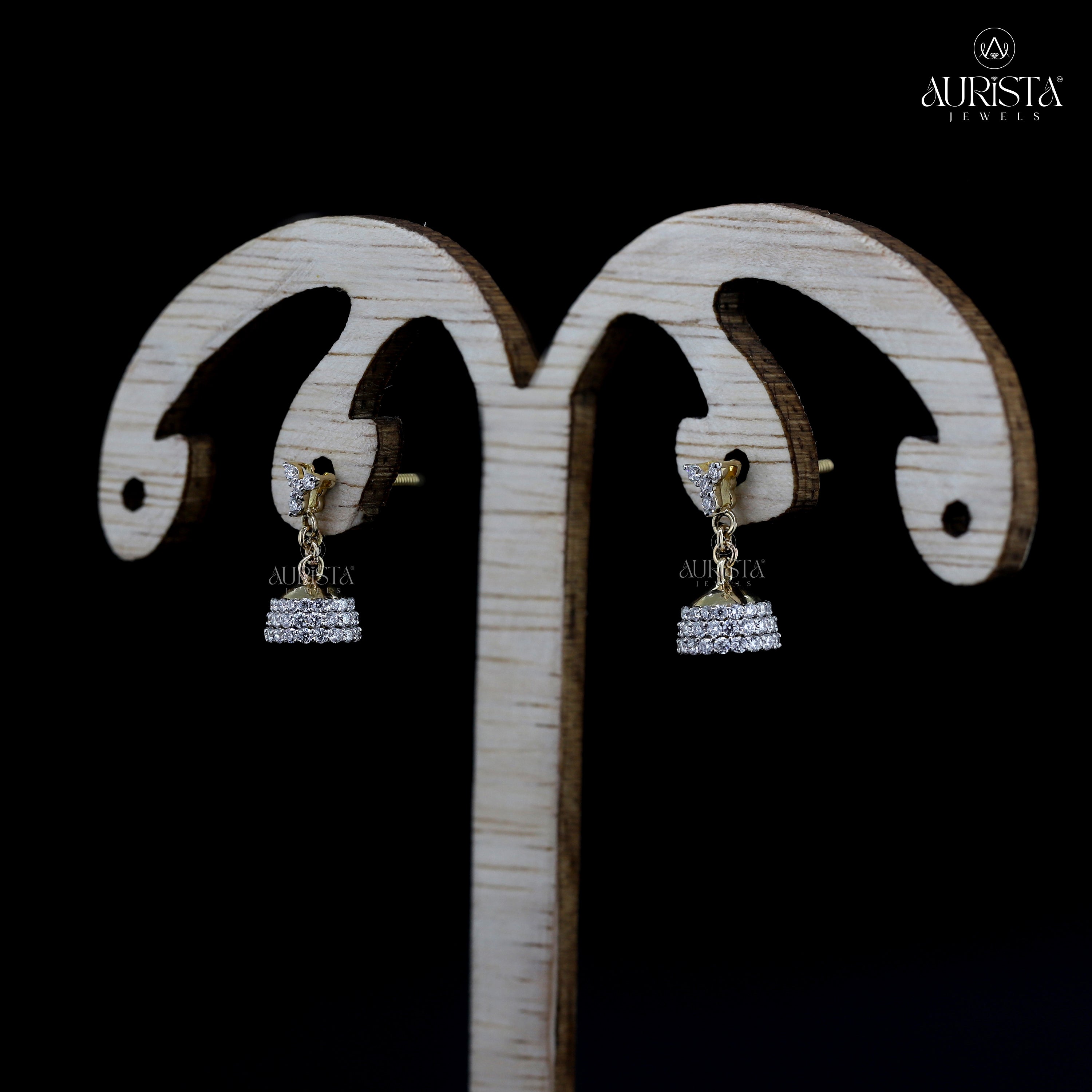 Sparkling Whispers – Diamond Stud Earrings