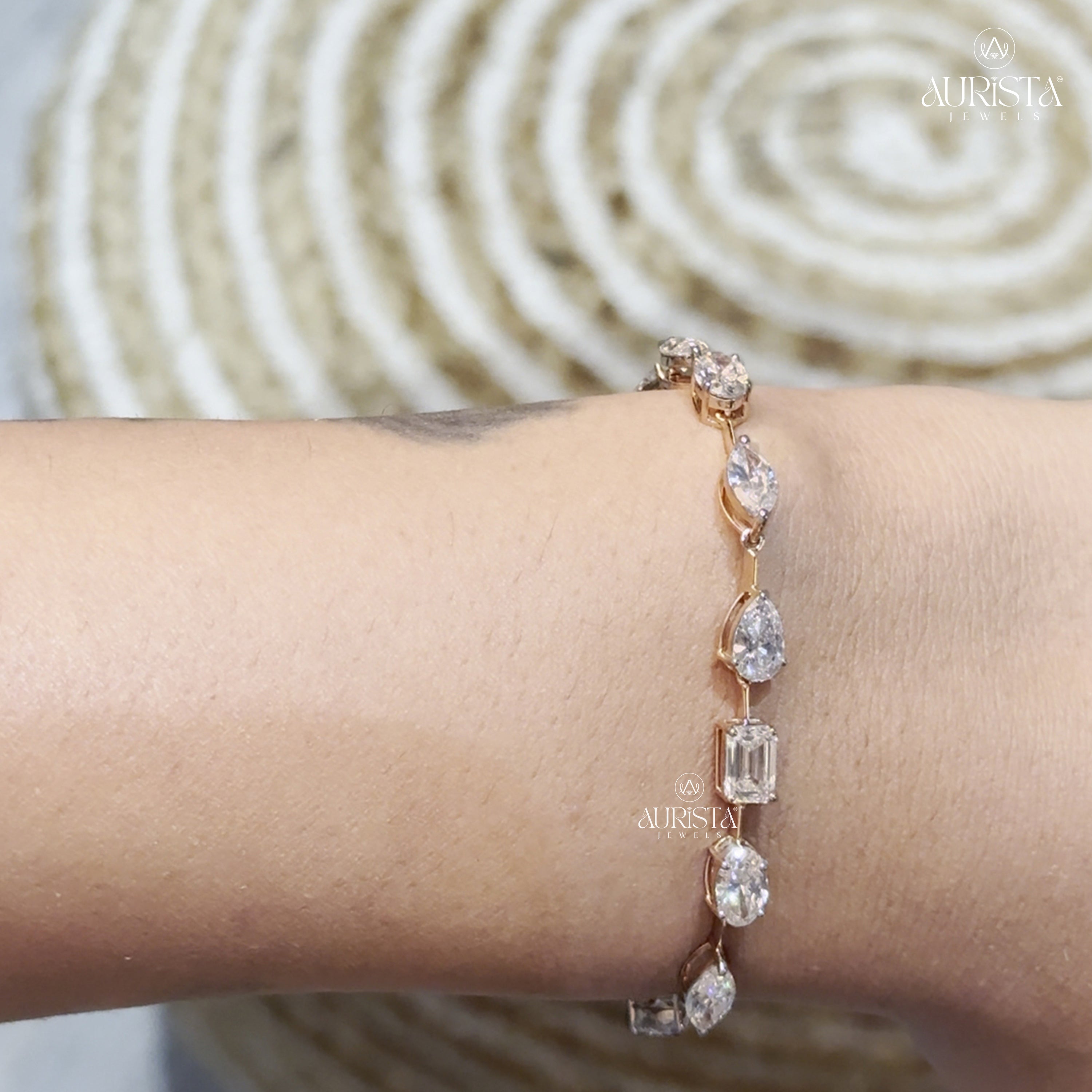 Forever Linked – Rose Gold Diamond Link Bracelet