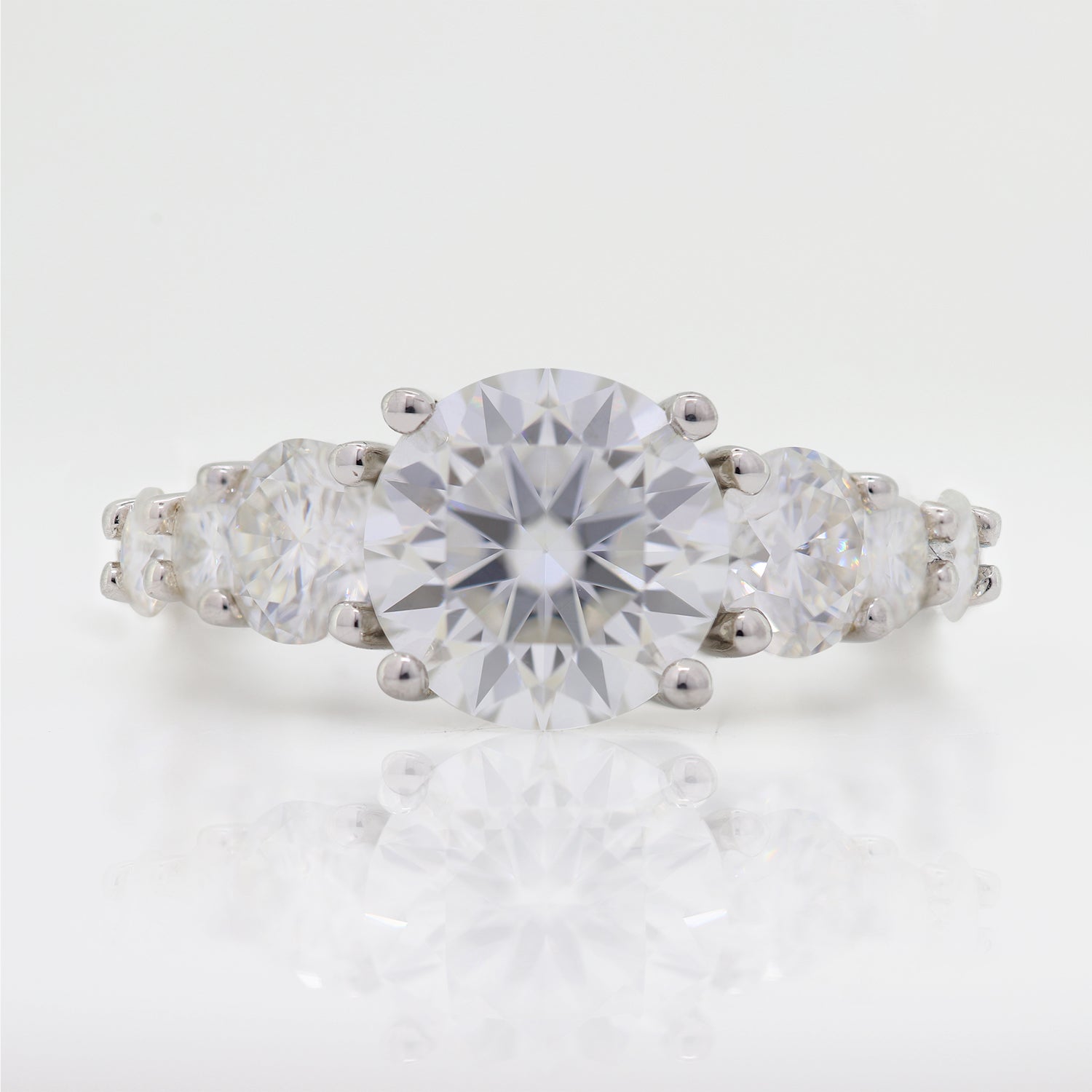 Your Forever Spark- White Gold Band with Round White Diamond