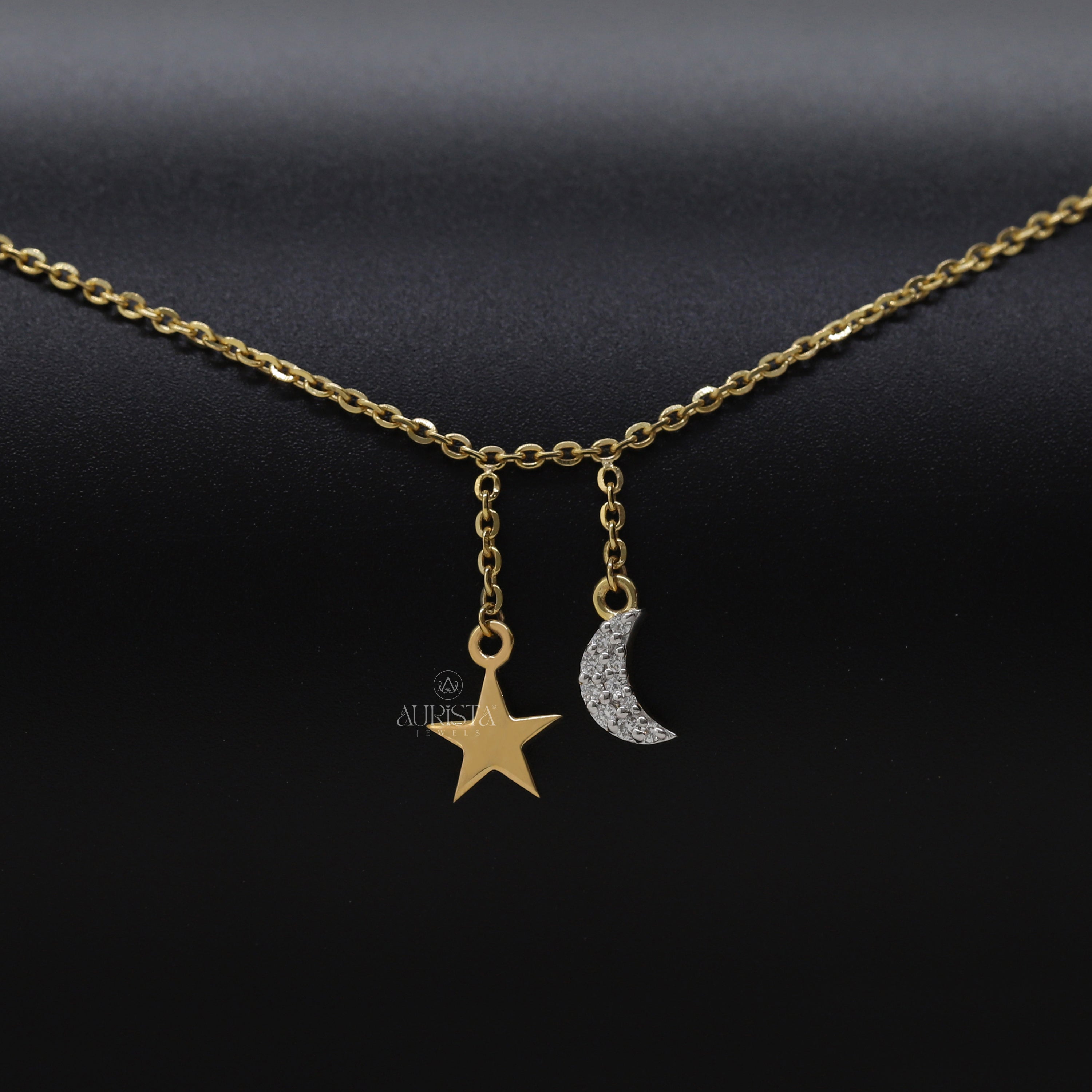 Gift of Forever – Yellow Gold with Moonlight Chain Bracelet