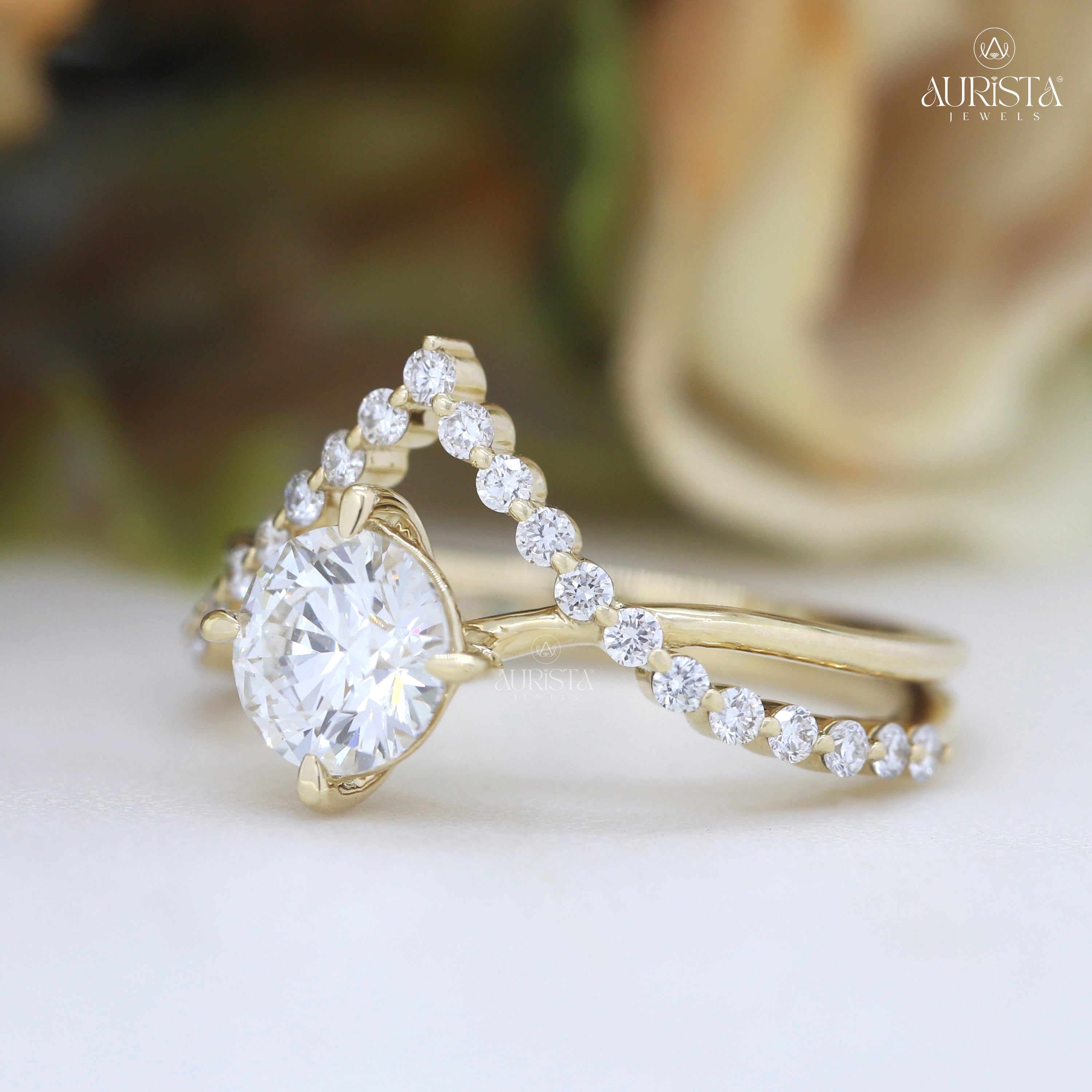 Wear Your Promise- Yellow Gold Ring with Round Diamond