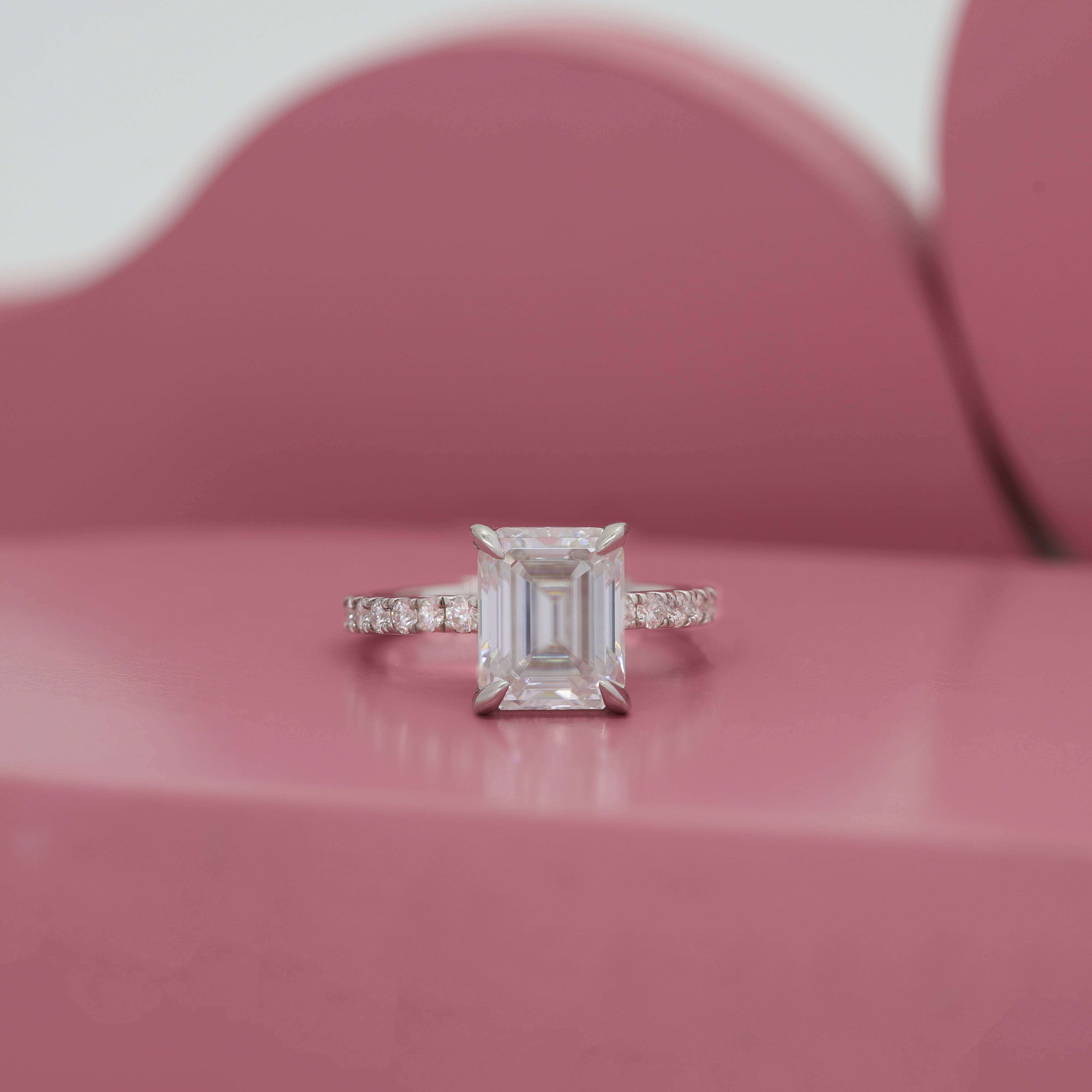 The Everyday Forever Ring – White Gold Ring with  Radiant Diamond