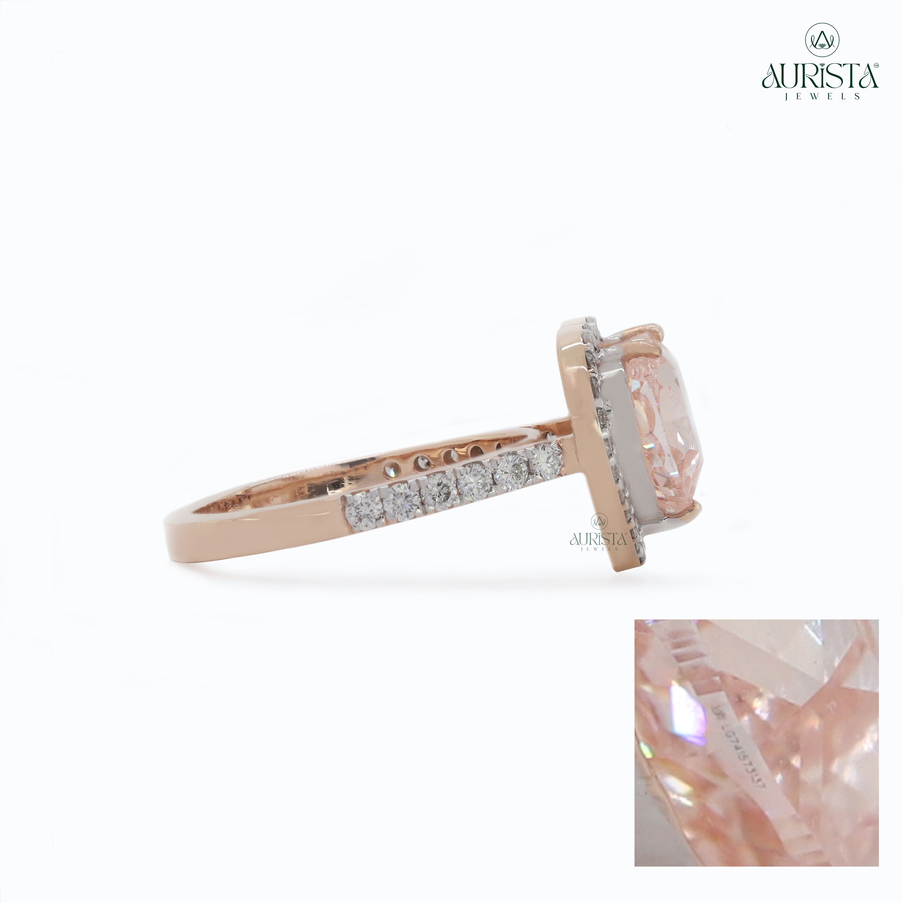 Forever Yours Rose Gold Ring with Heart Diamond
