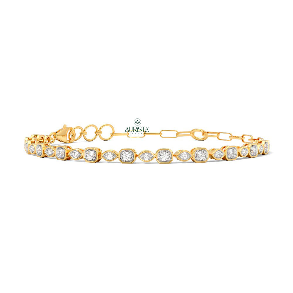 Infinite Vow – Yellow Gold Diamond Bracelet
