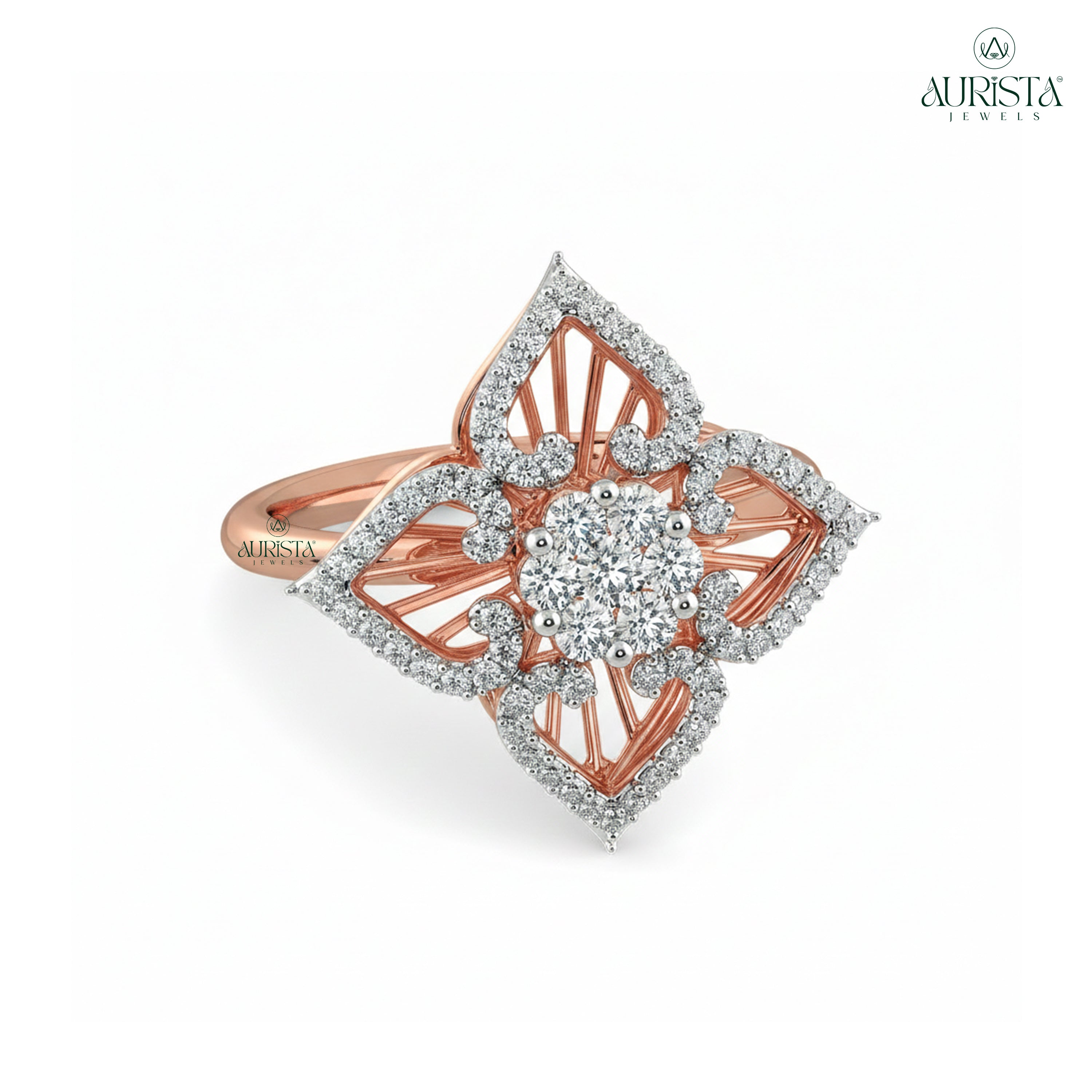 Shine of Promise – Rose Gold Ring with Round Diamond
