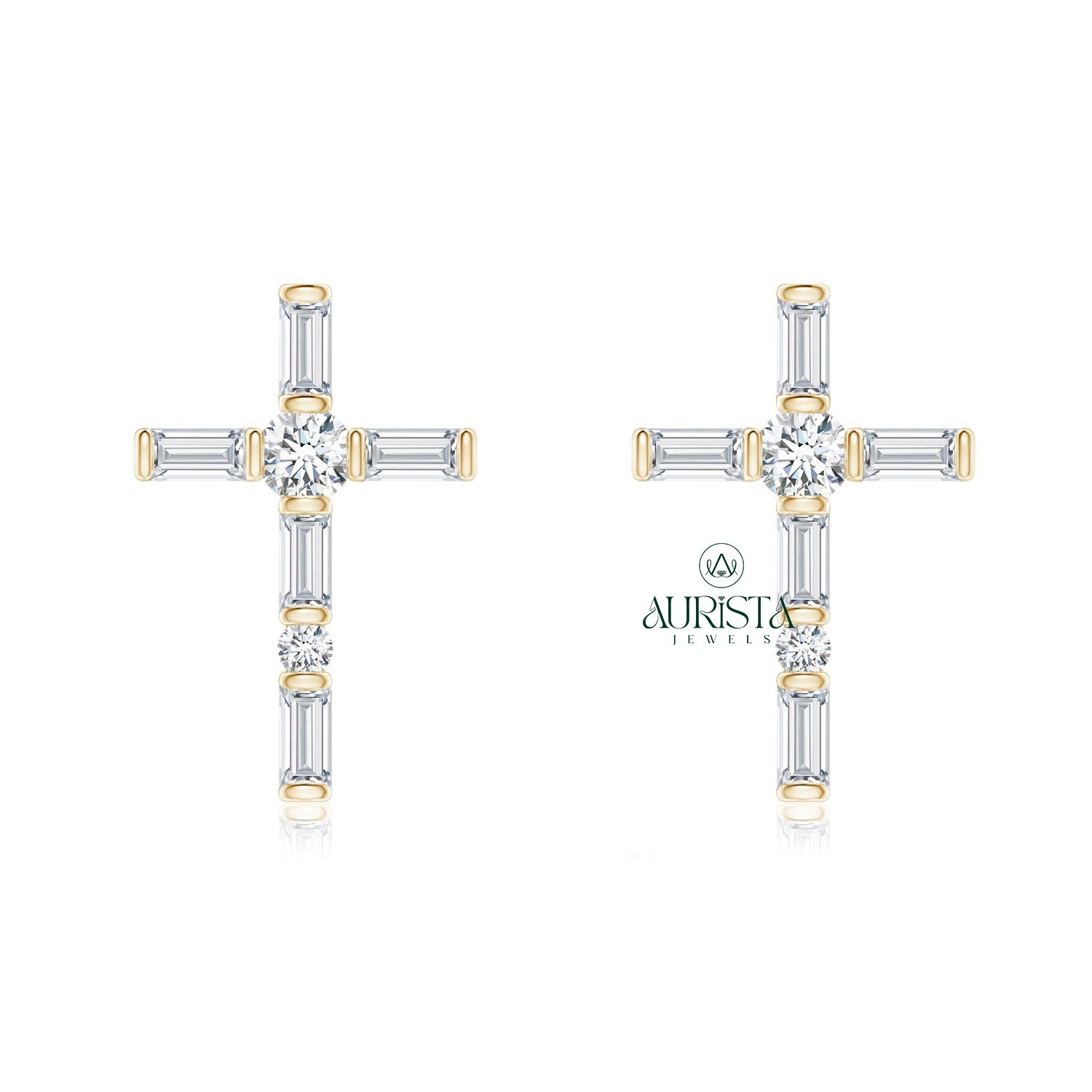 Fancy Earrings with Brilliant Diamond