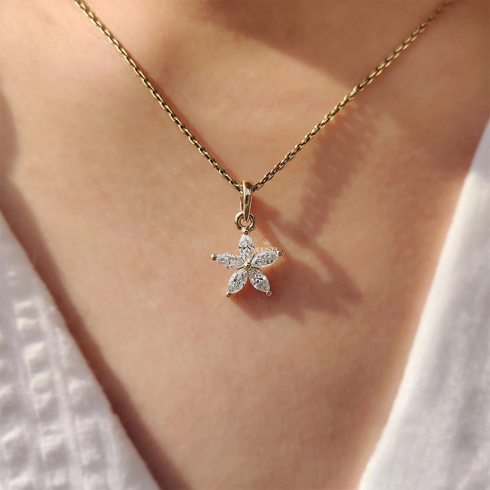 Eternal Shine Solitaire Diamond Pendant in Yellow Gold